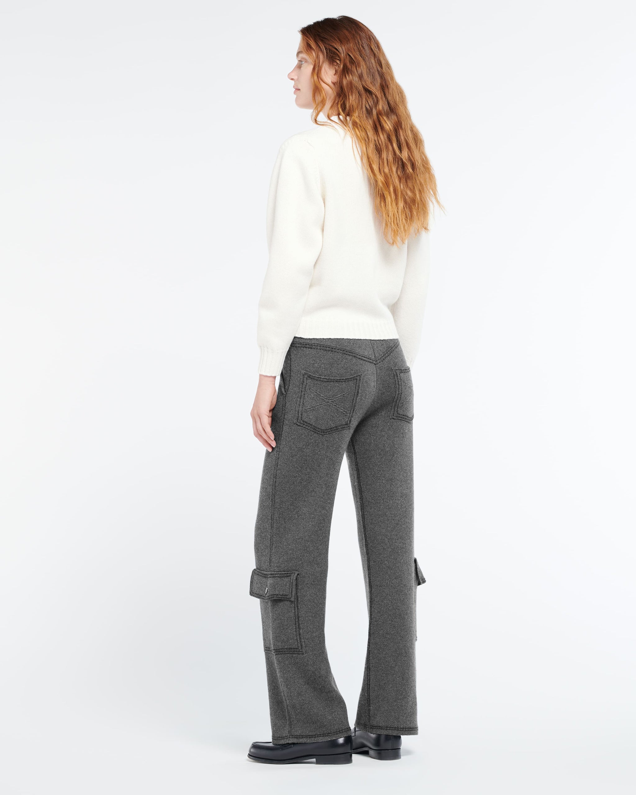 리본 디테일 울 가디건 | Barrie - Barrie