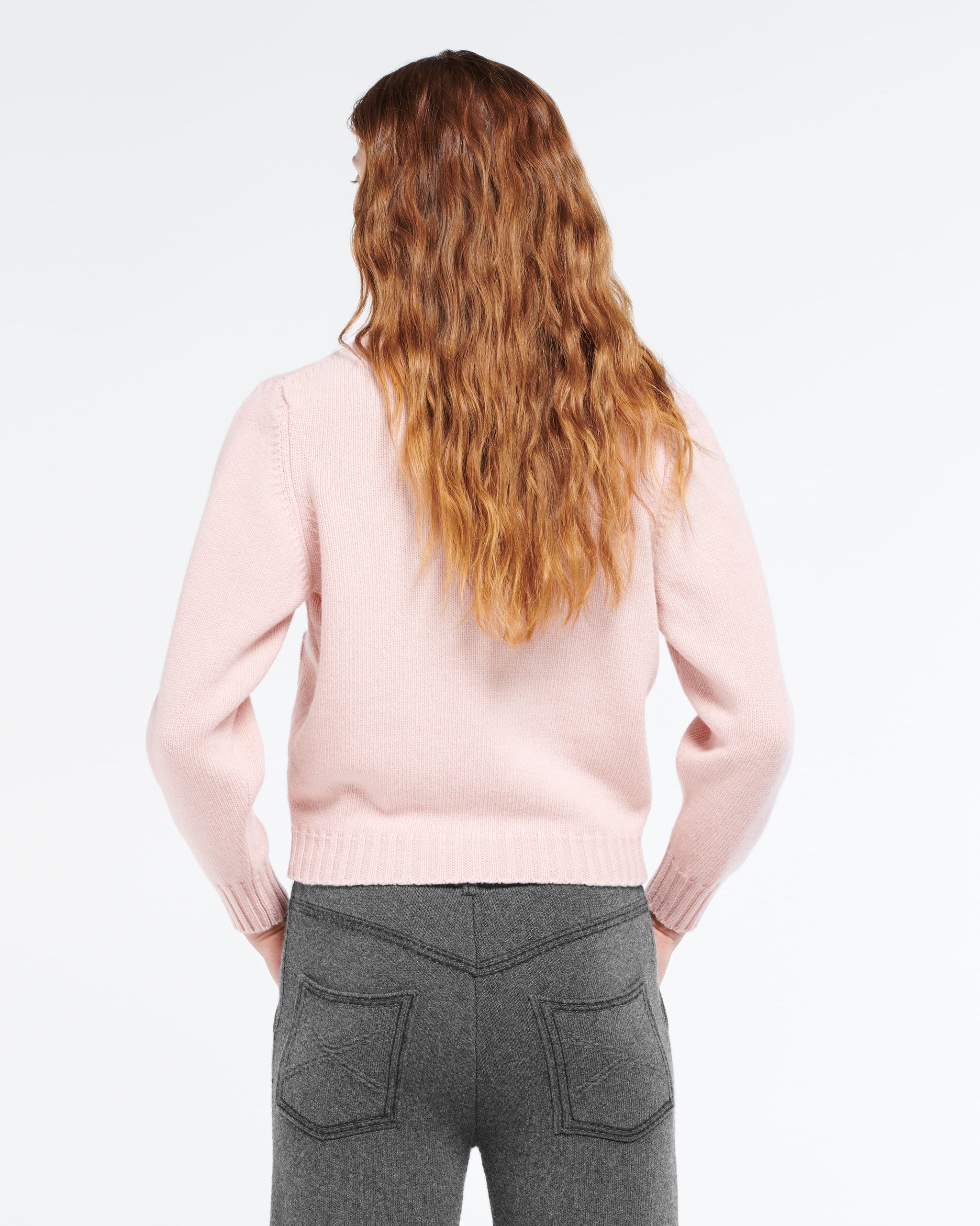 리본 디테일 울 가디건 | Barrie - Barrie