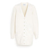 barrie Cardigan long en laine avec détail ruban
