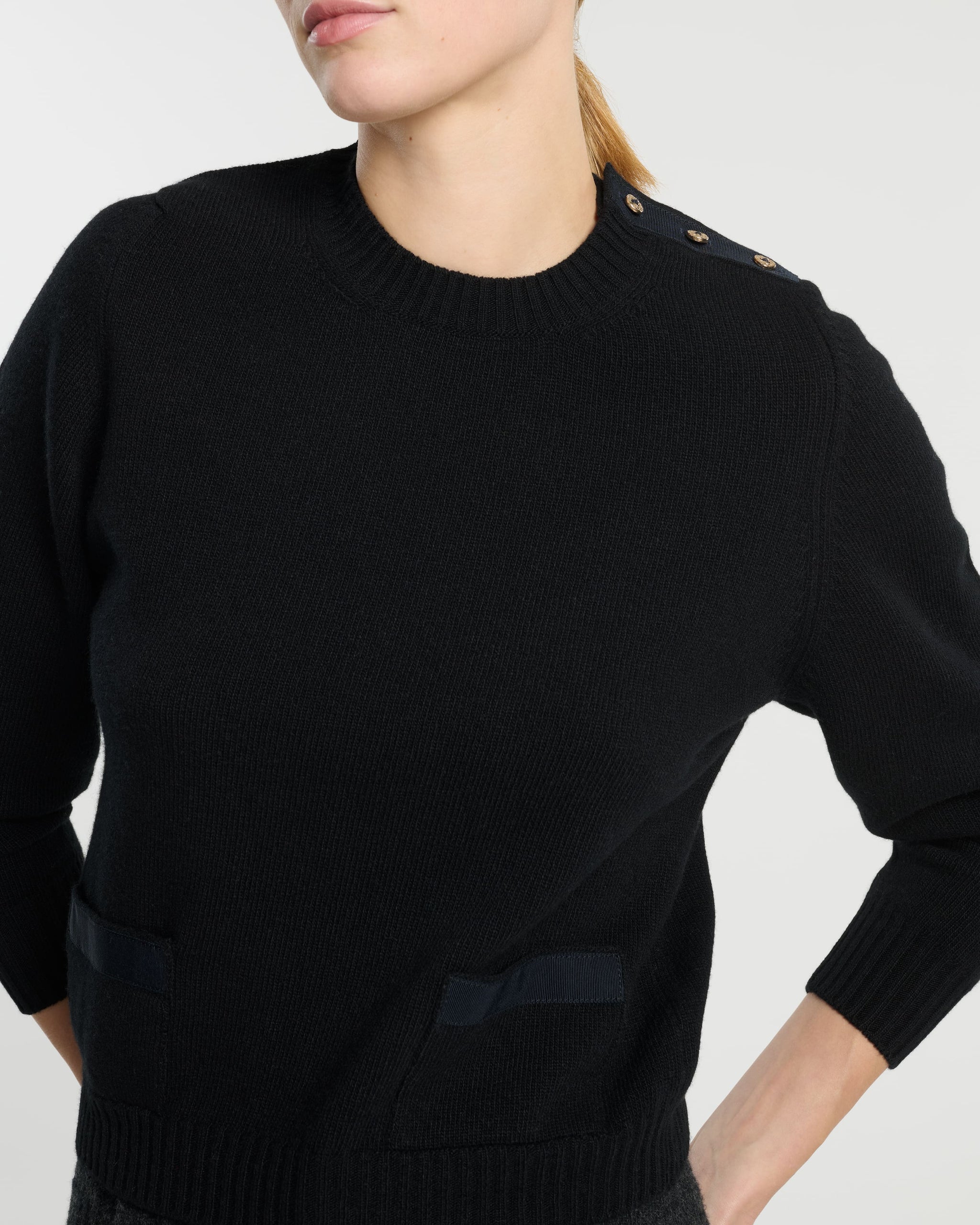 Pull en laine avec détail ruban | Barrie - Barrie