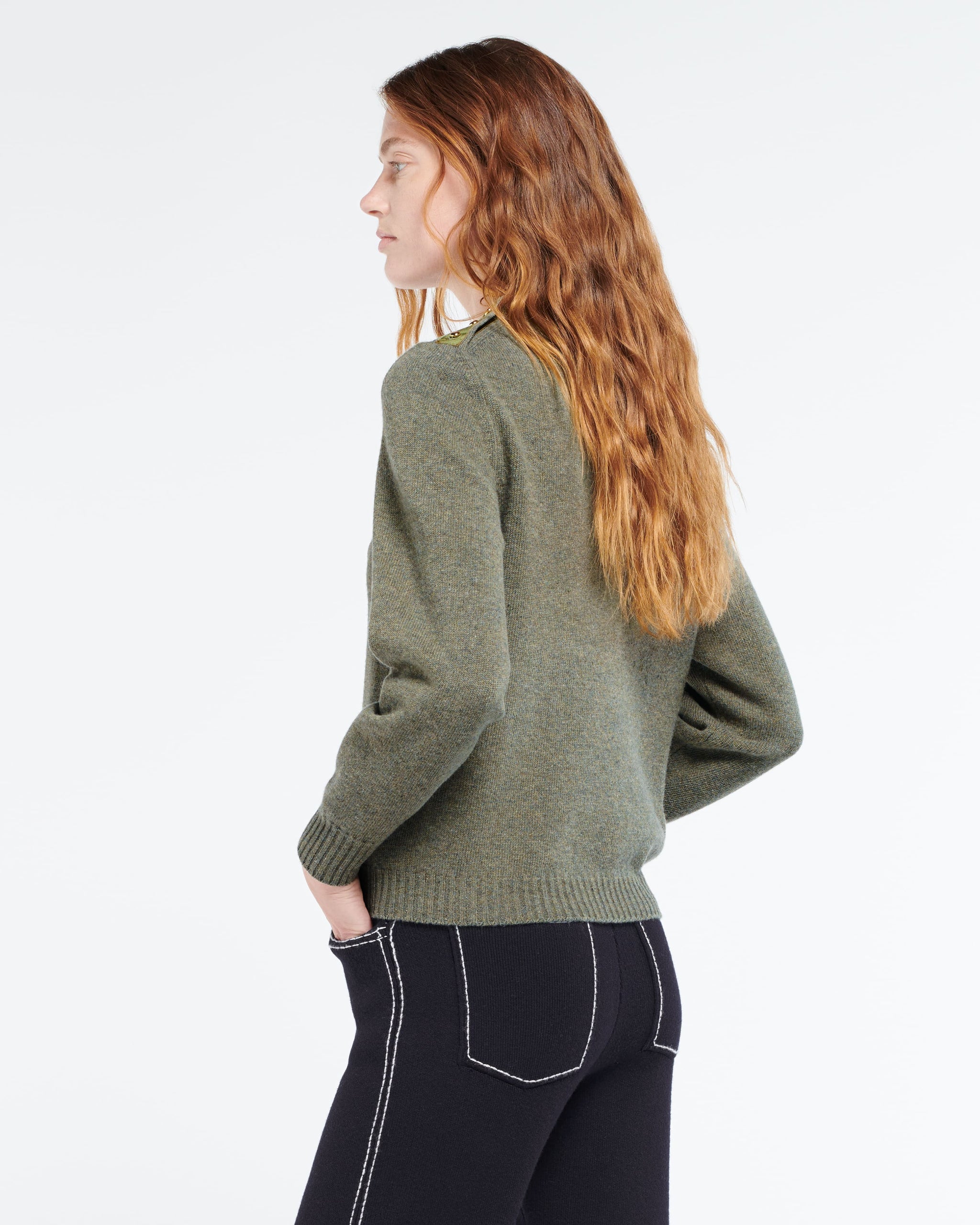 리본 디테일 울 니트웨어 | Barrie - Barrie