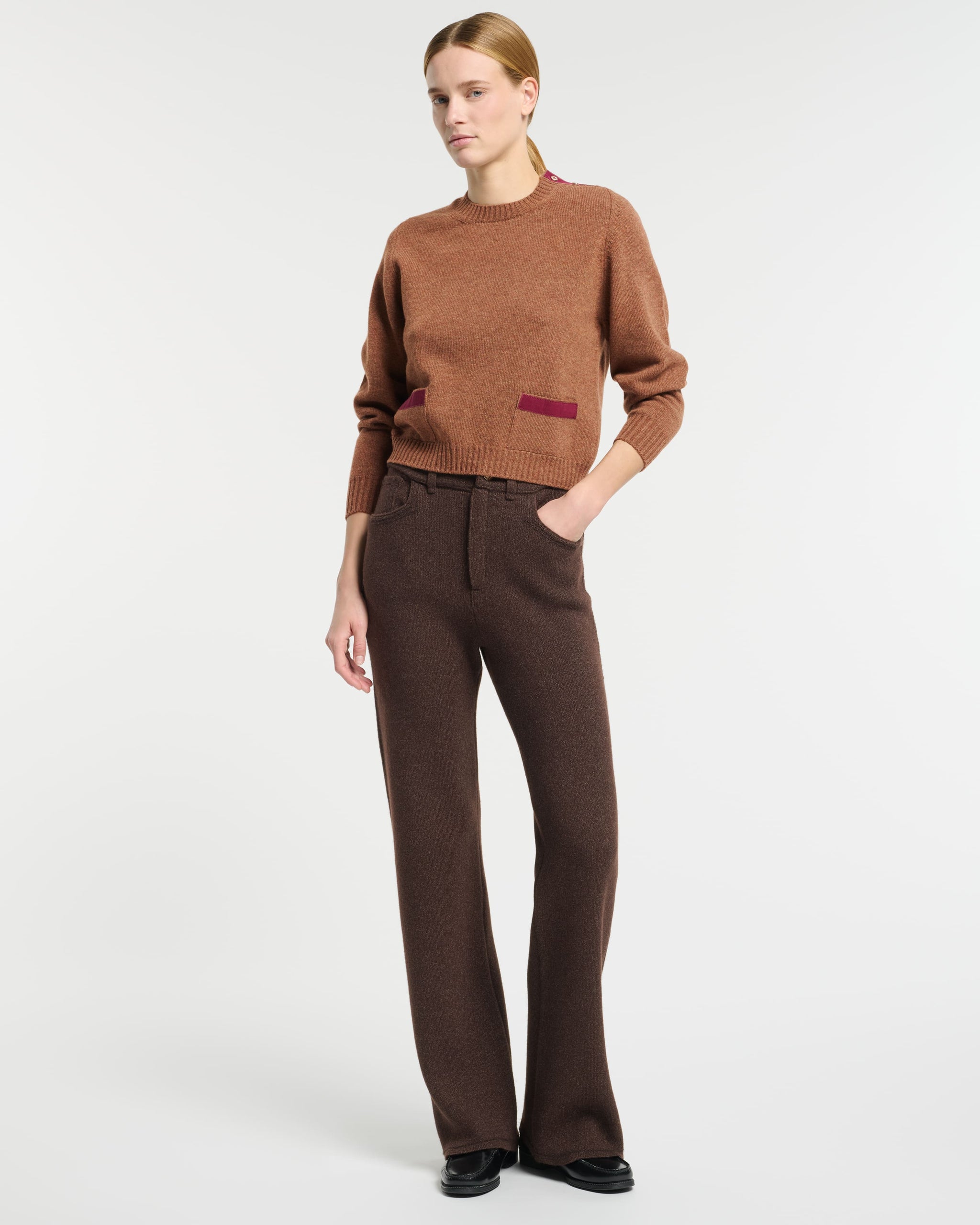 Wool jumper with ribbon detail | Barrie - Barrie