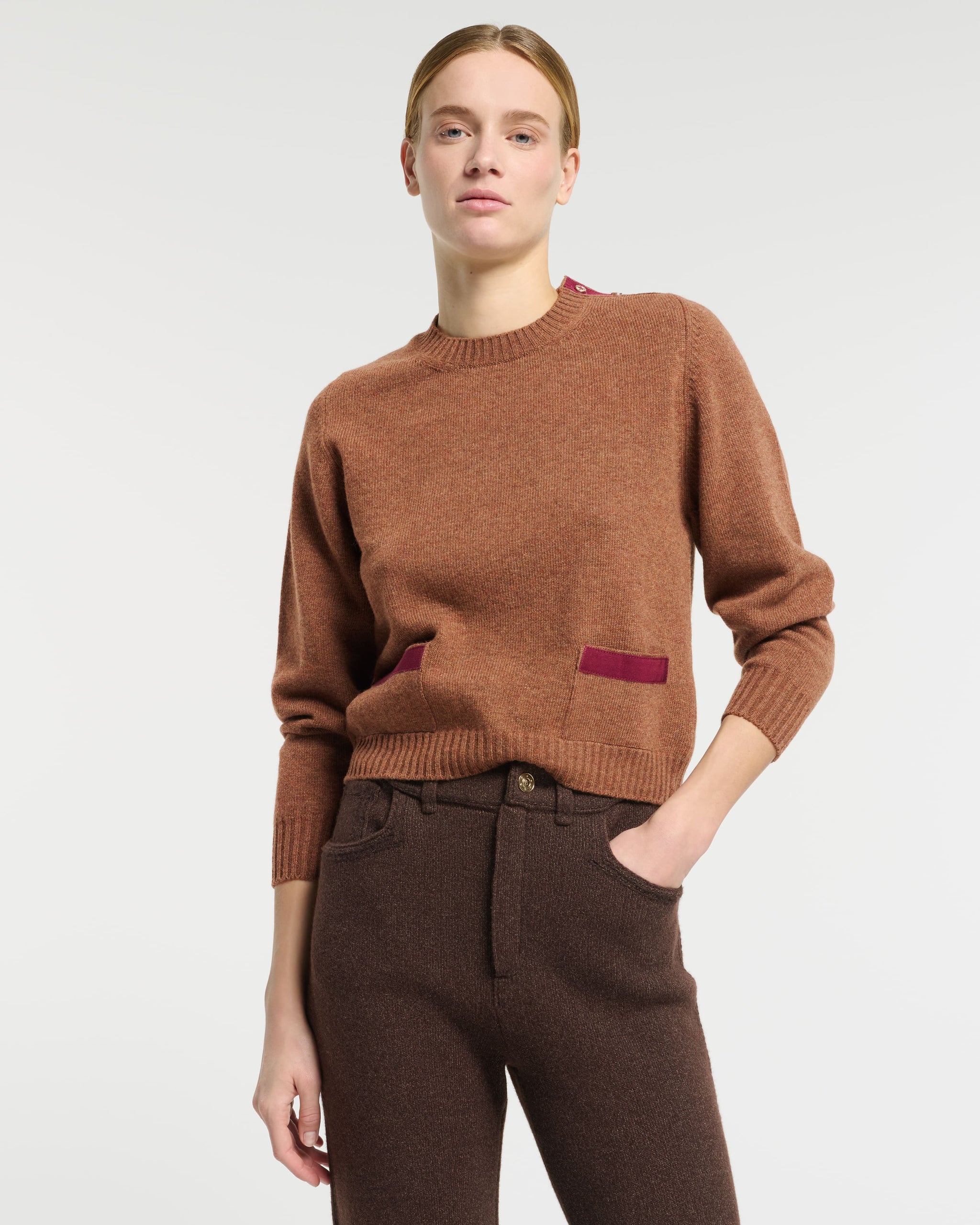 Wool jumper with ribbon detail | Barrie - Barrie
