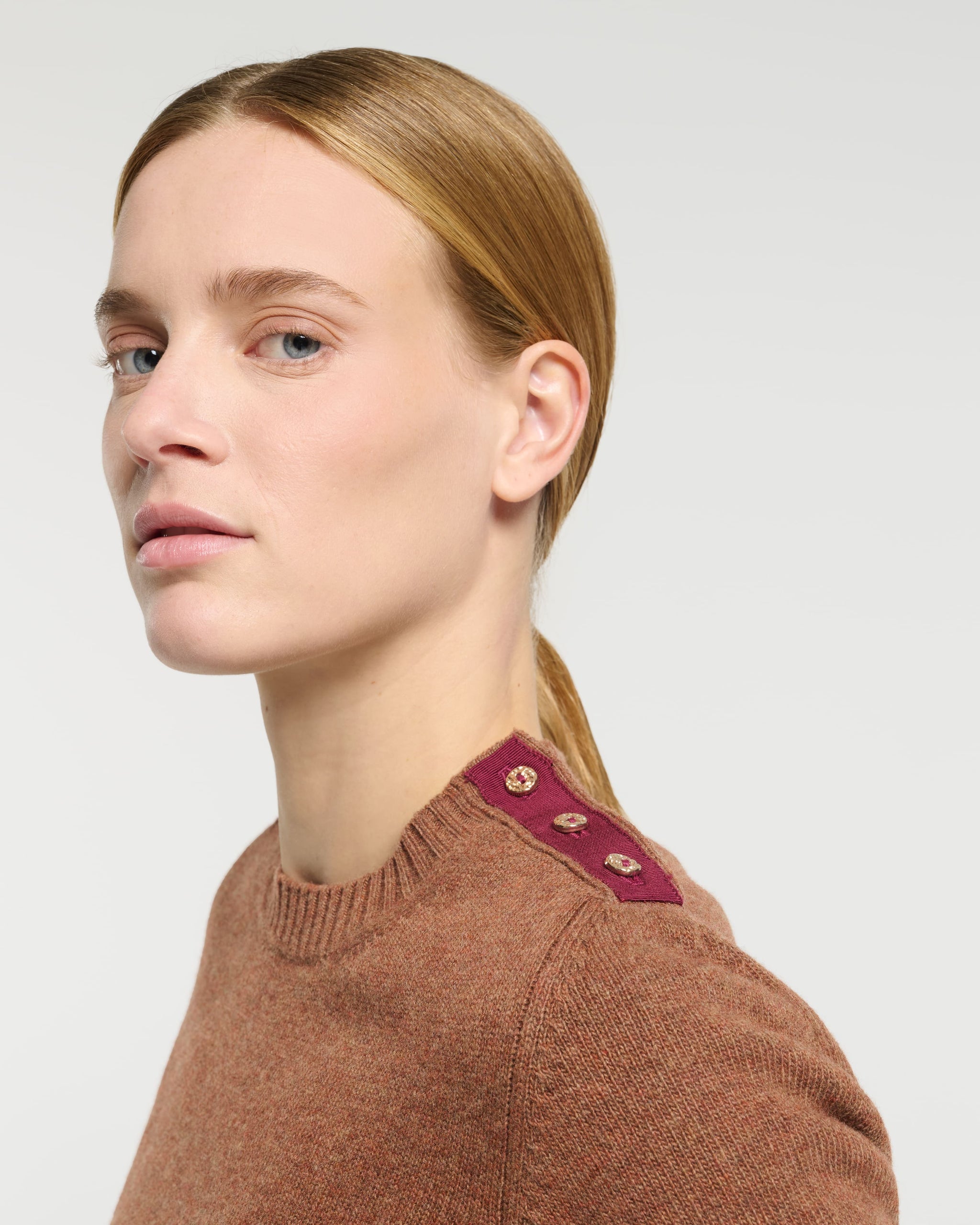 Wool jumper with ribbon detail | Barrie - Barrie