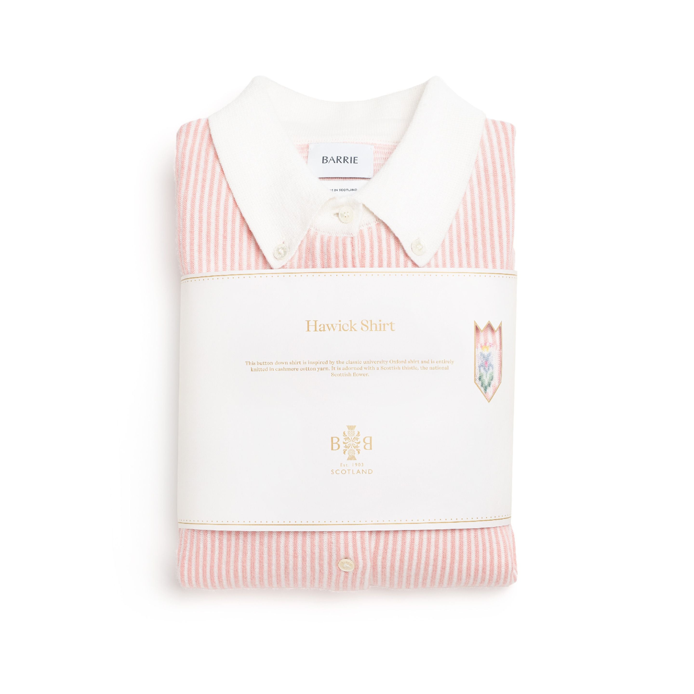 Cashmere and cotton striped shirt – Barrie