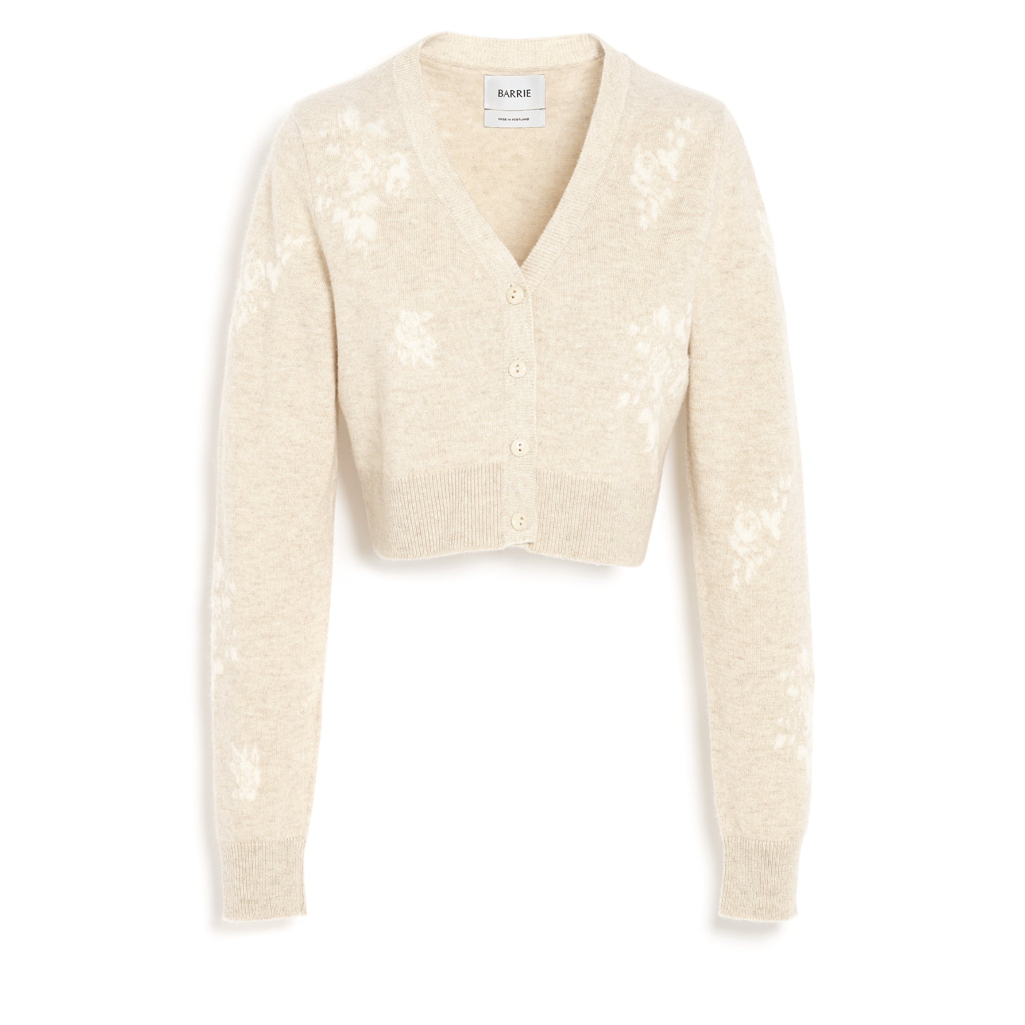 Cardigan en cachemire à motif fleuri | Barrie - Barrie