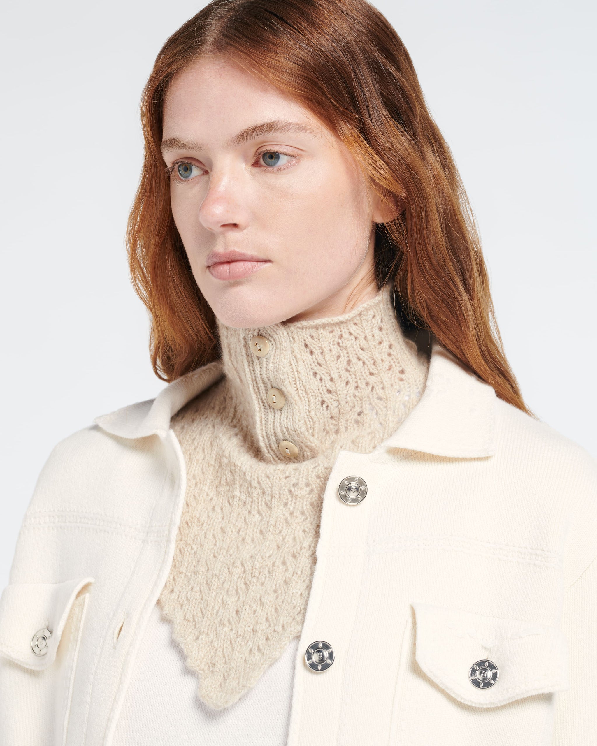 Cashmere lace collar | Barrie - Barrie