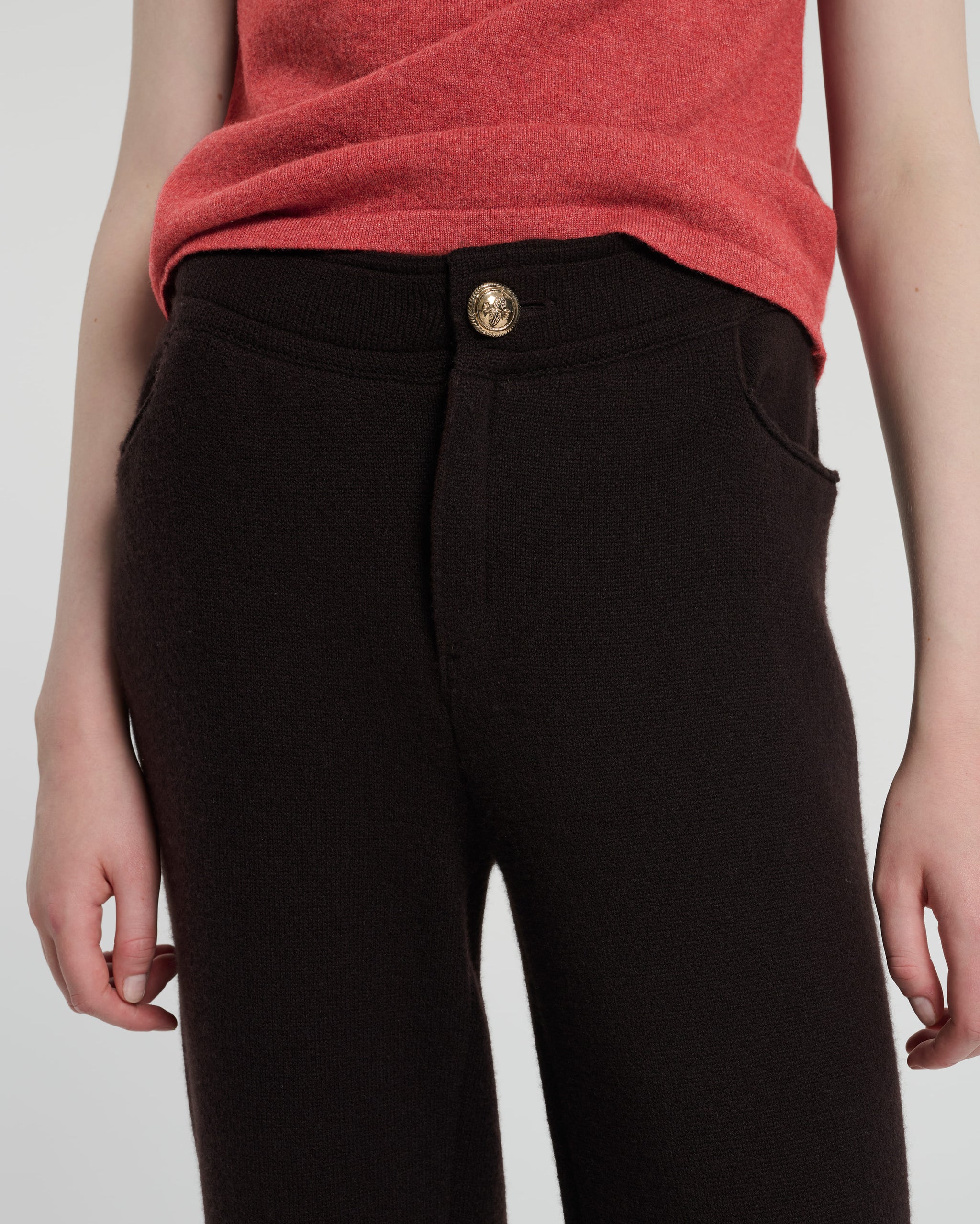 Pantalon épais en cachemire | Barrie - Barrie