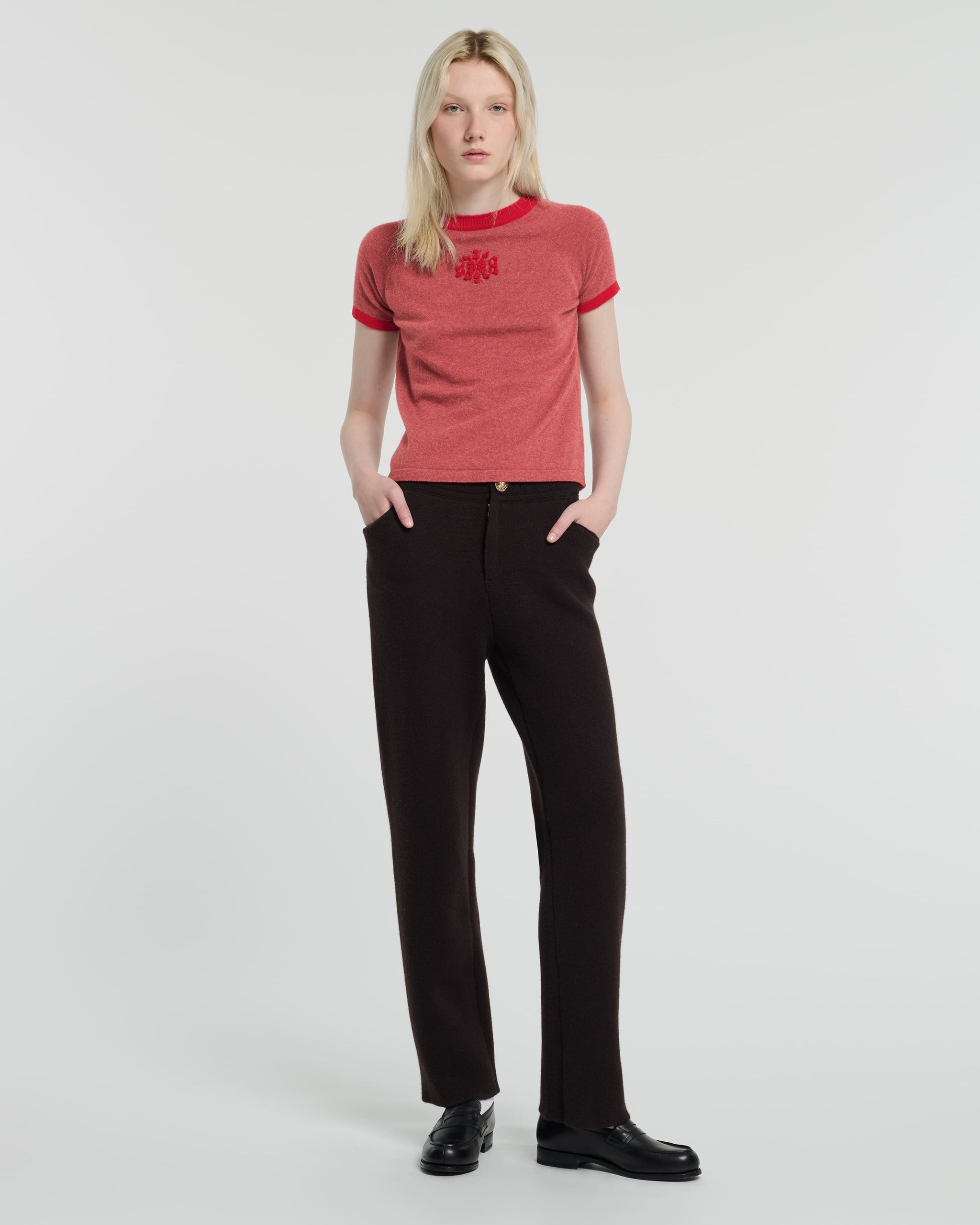 Pantalon épais en cachemire | Barrie - Barrie