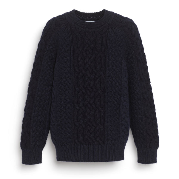 【日本入手困難】TRIOMPHE SWEATER IN CABLE-KNIT CASHMERE TRIOMPHE SWEATER IN CABLE-KNIT CASHMERE - TAUPE | CELINE