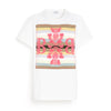 barrie T-shirt avec patch logo B à rayures en cachemire