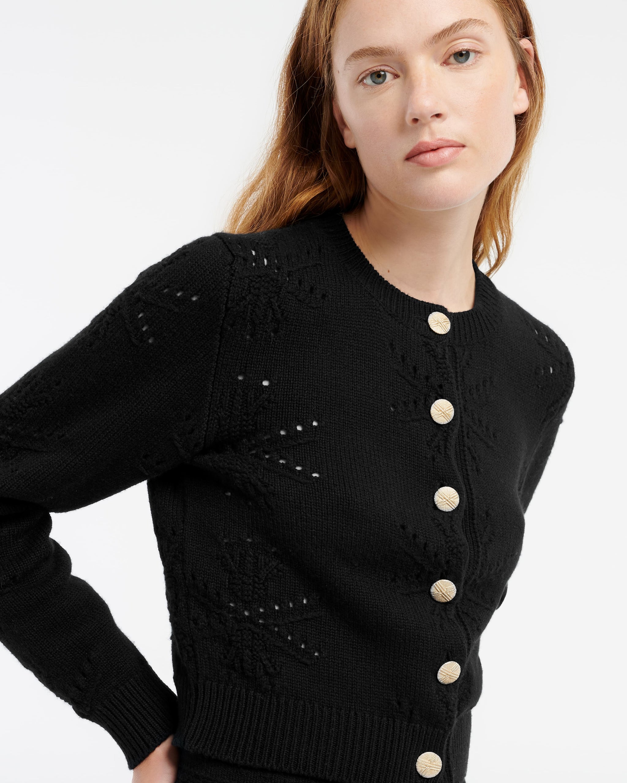 Cardigan en cachemire et coton à motif | Barrie - Barrie