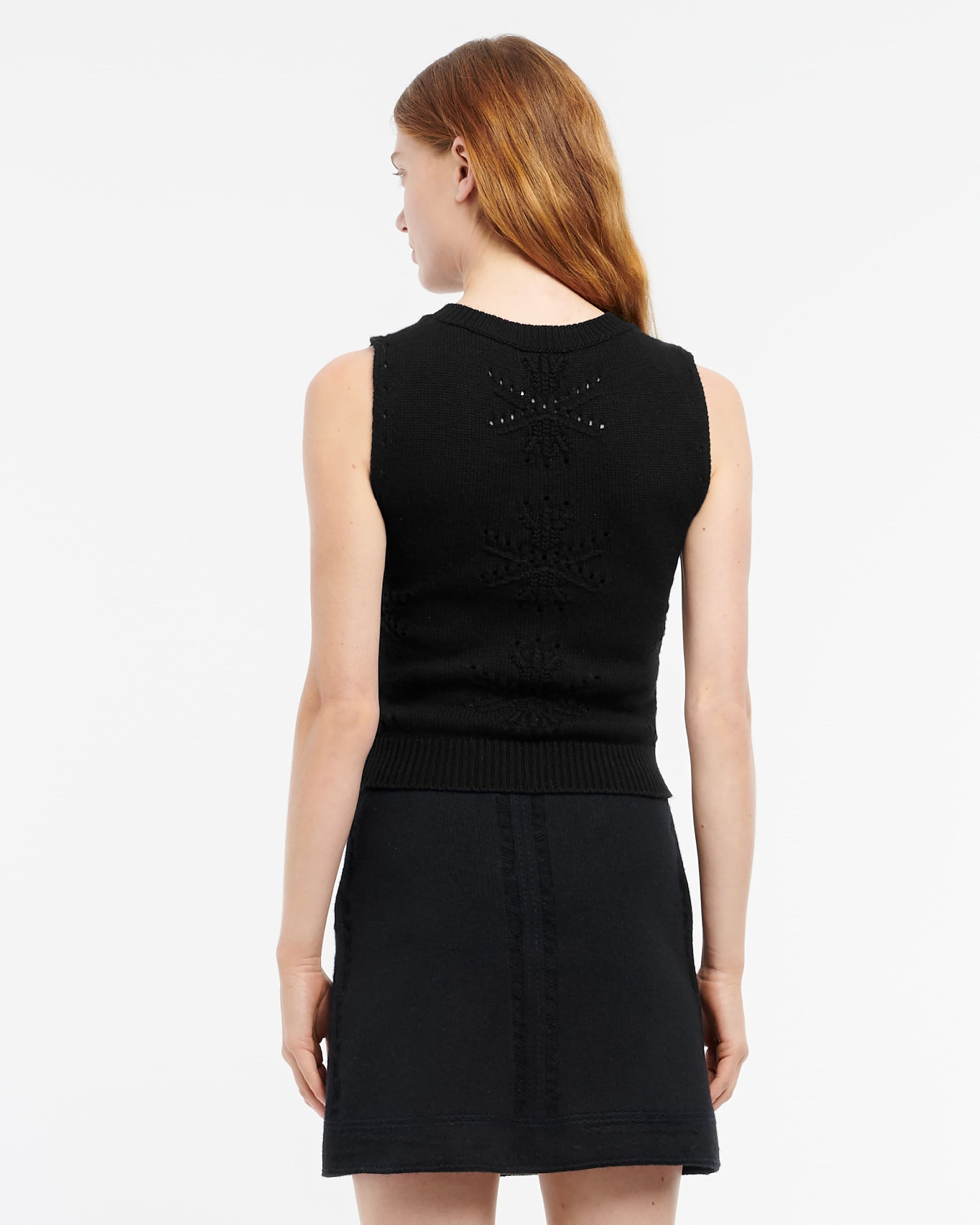 Cashmere and cotton top with an all-over motif | Barrie - Barrie