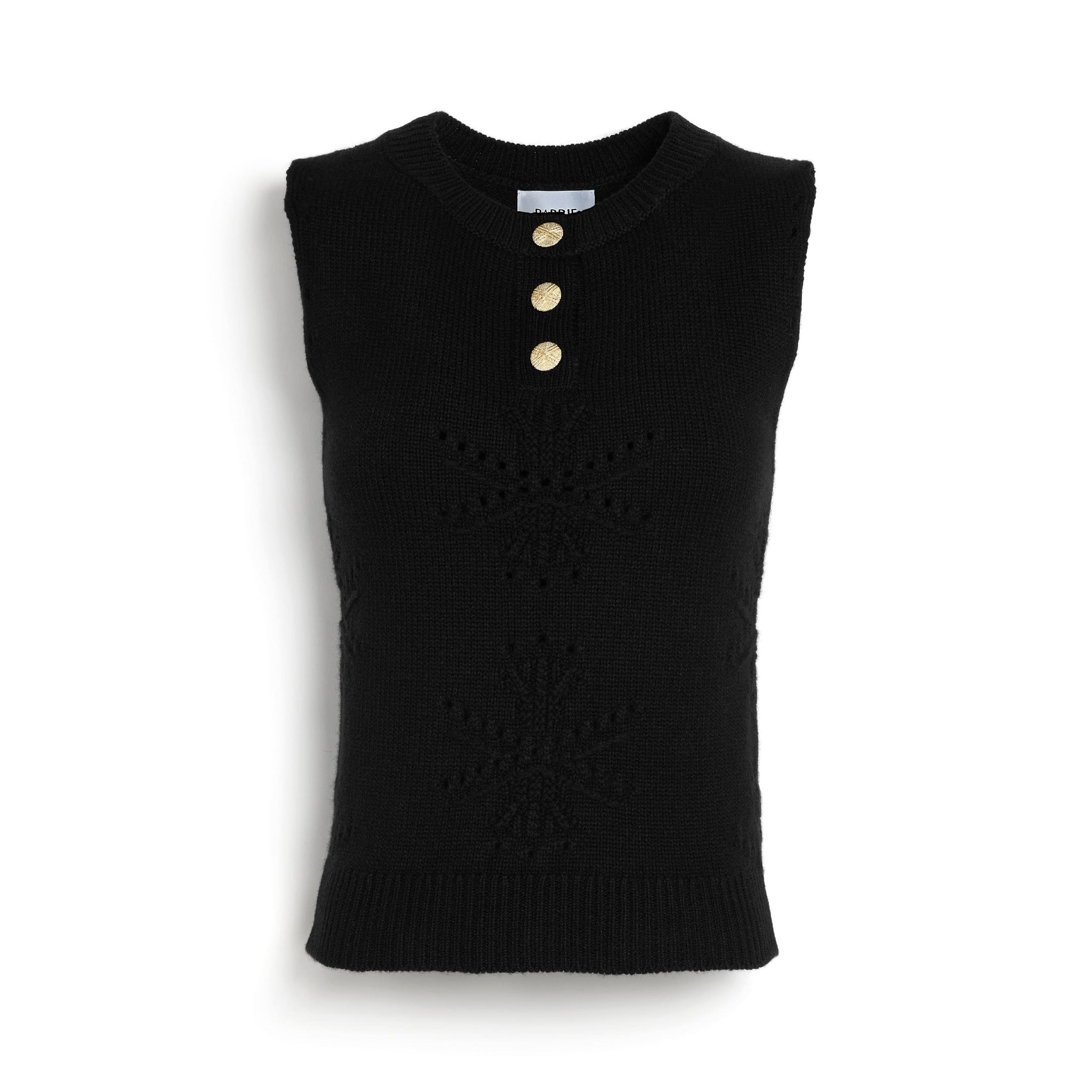 Top en cachemire et coton à motif | Barrie - Barrie