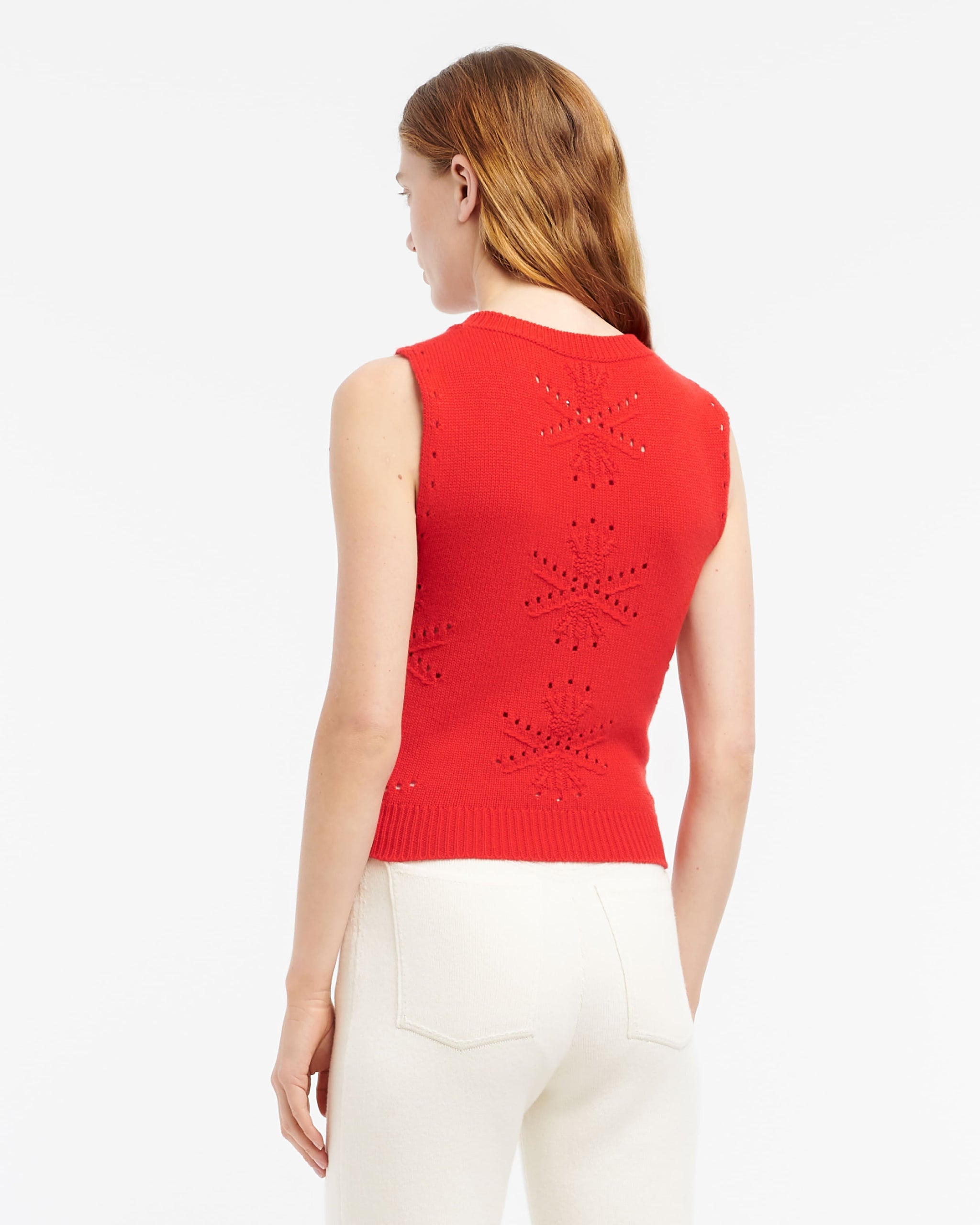 Top en cachemire et coton à motif | Barrie - Barrie