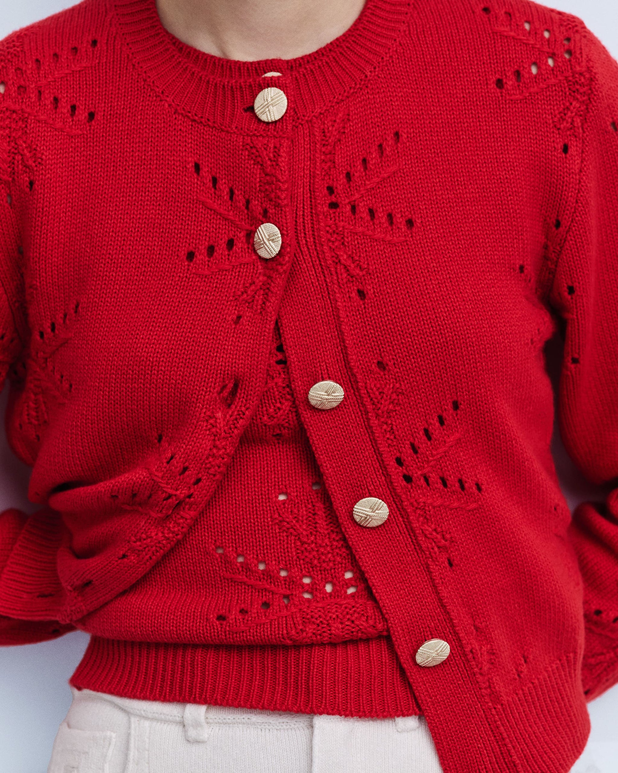 Top en cachemire et coton à motif | Barrie - Barrie