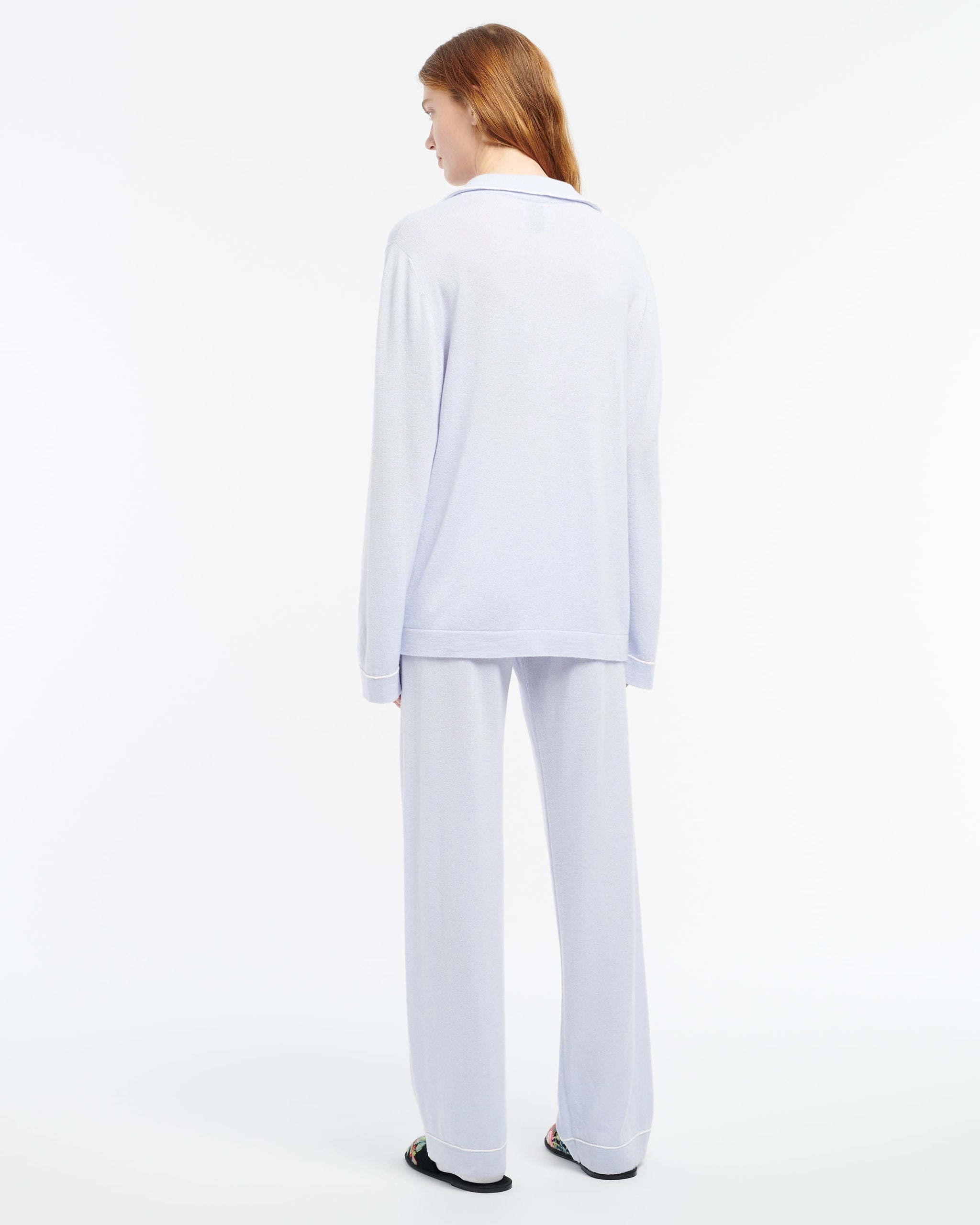 Pantalon ultra fin en cachemire et soie | Barrie - Barrie