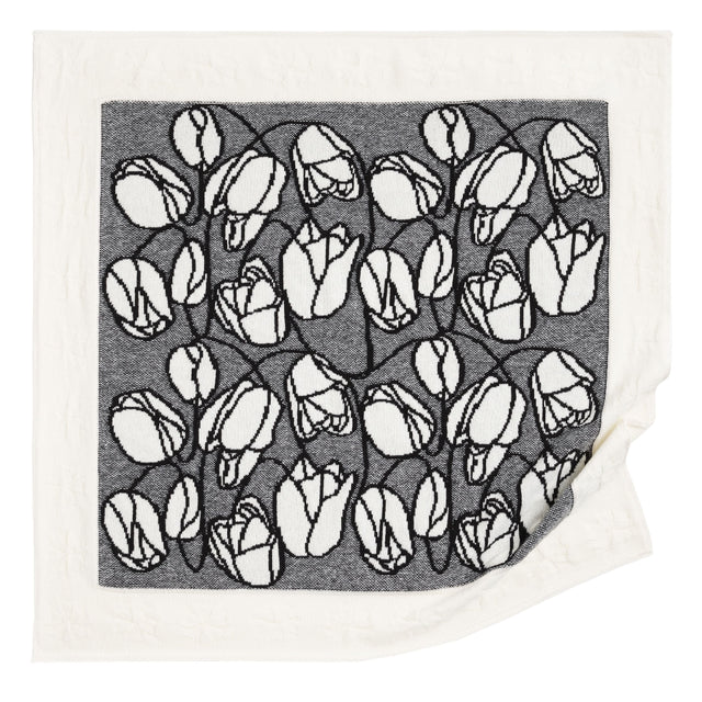 Cashmere scarf with floral motif | Barrie - Barrie