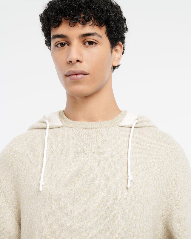 Cashmere and cotton sportswear hooded sweatshirt | Barrie - Barrie