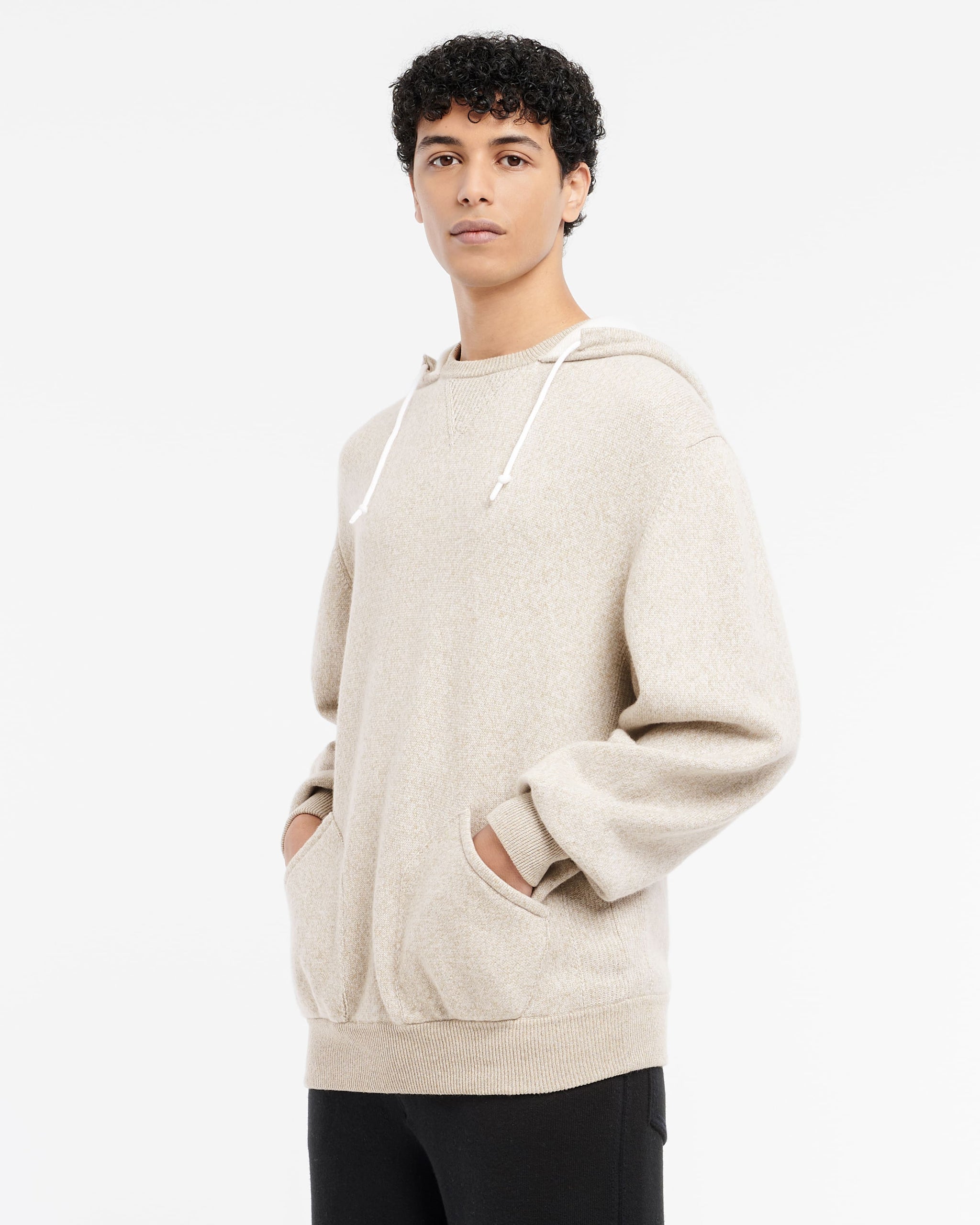 Sweat à capuche sportswear en cachemire et coton | Barrie - Barrie