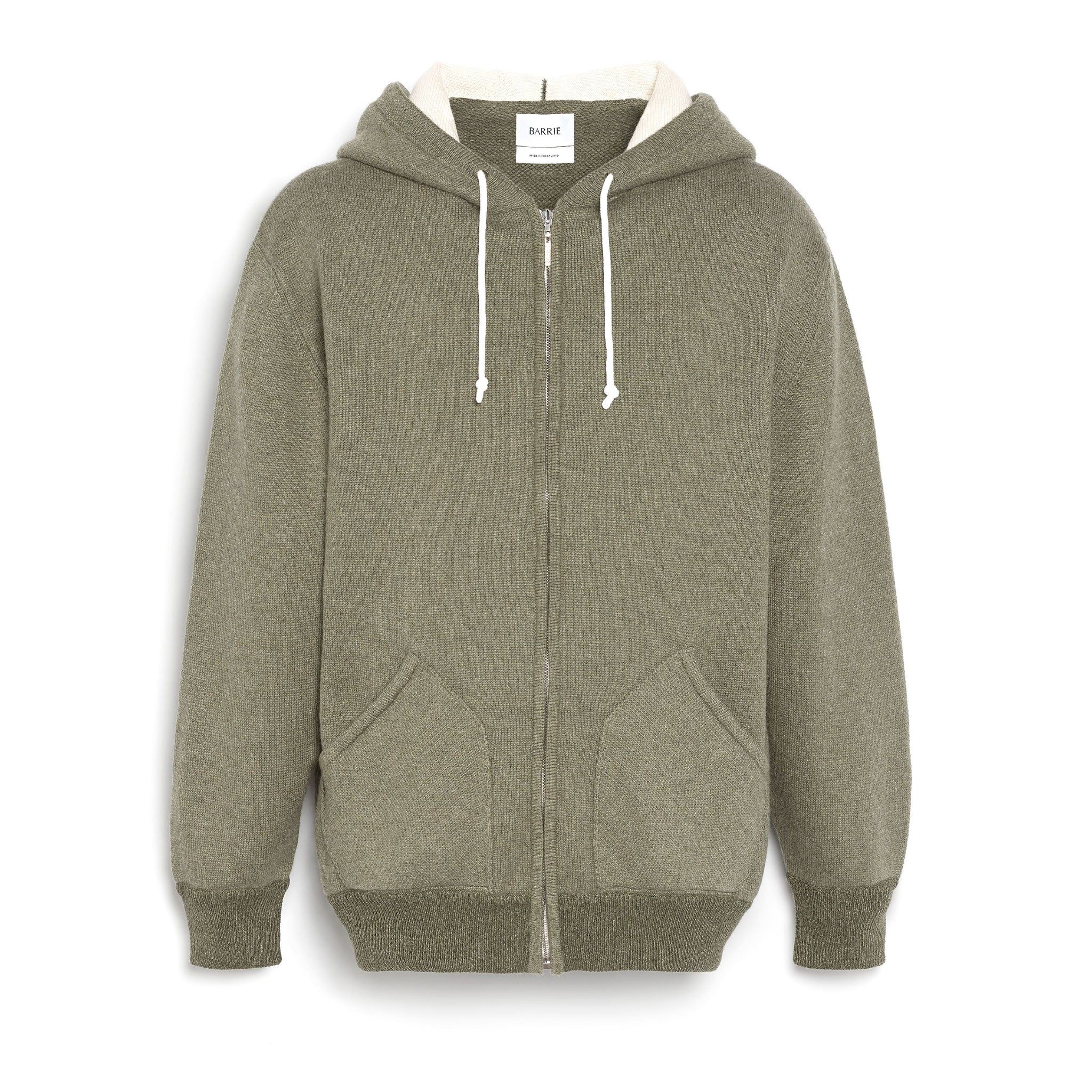 Sportswear hooded jacket in cashmere and cotton | Barrie - Barrie