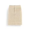 barrie Jupe Denim patchwork en cachemire et coton