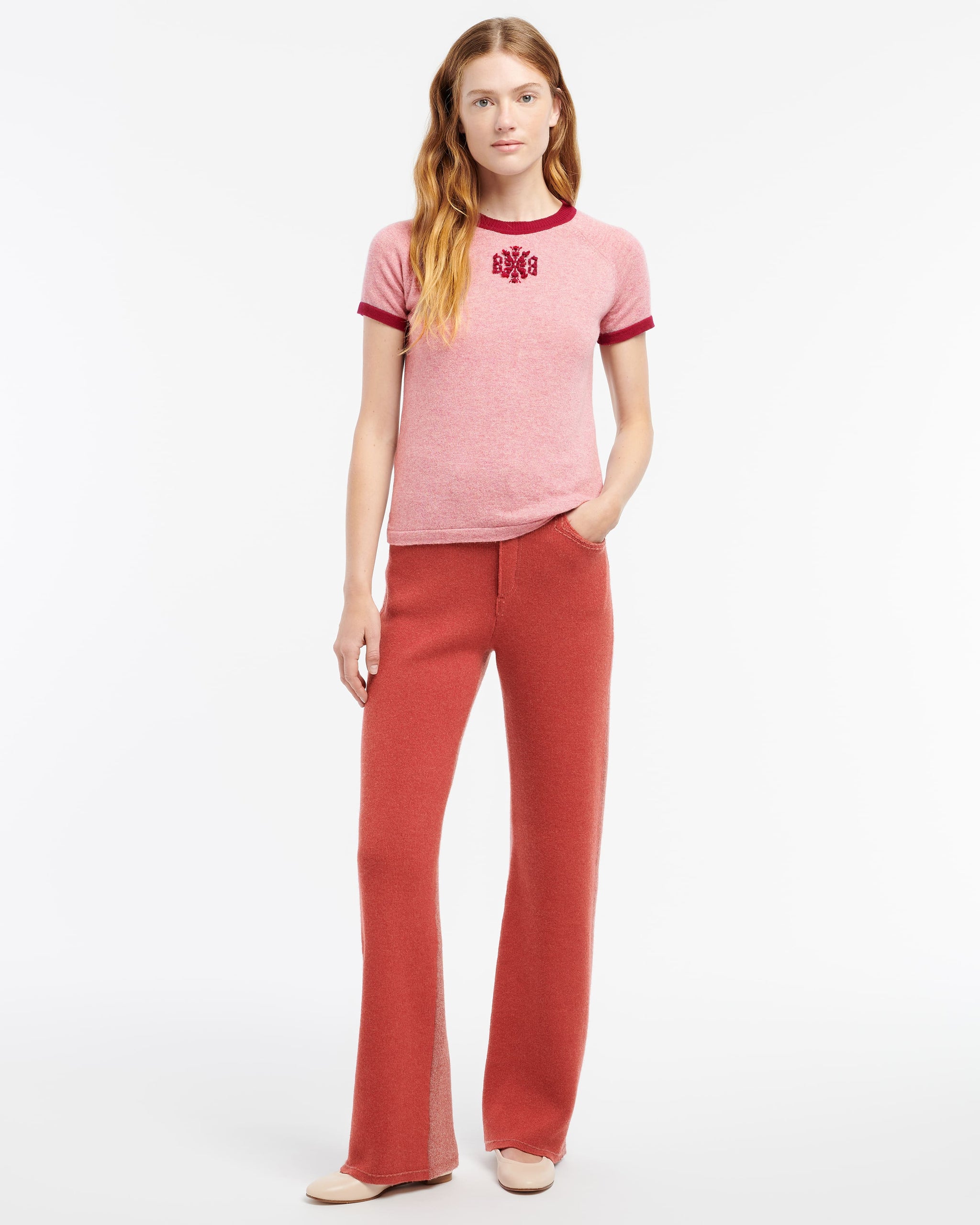 Cashmere and cotton patchwork Denim trousers | Barrie - Barrie