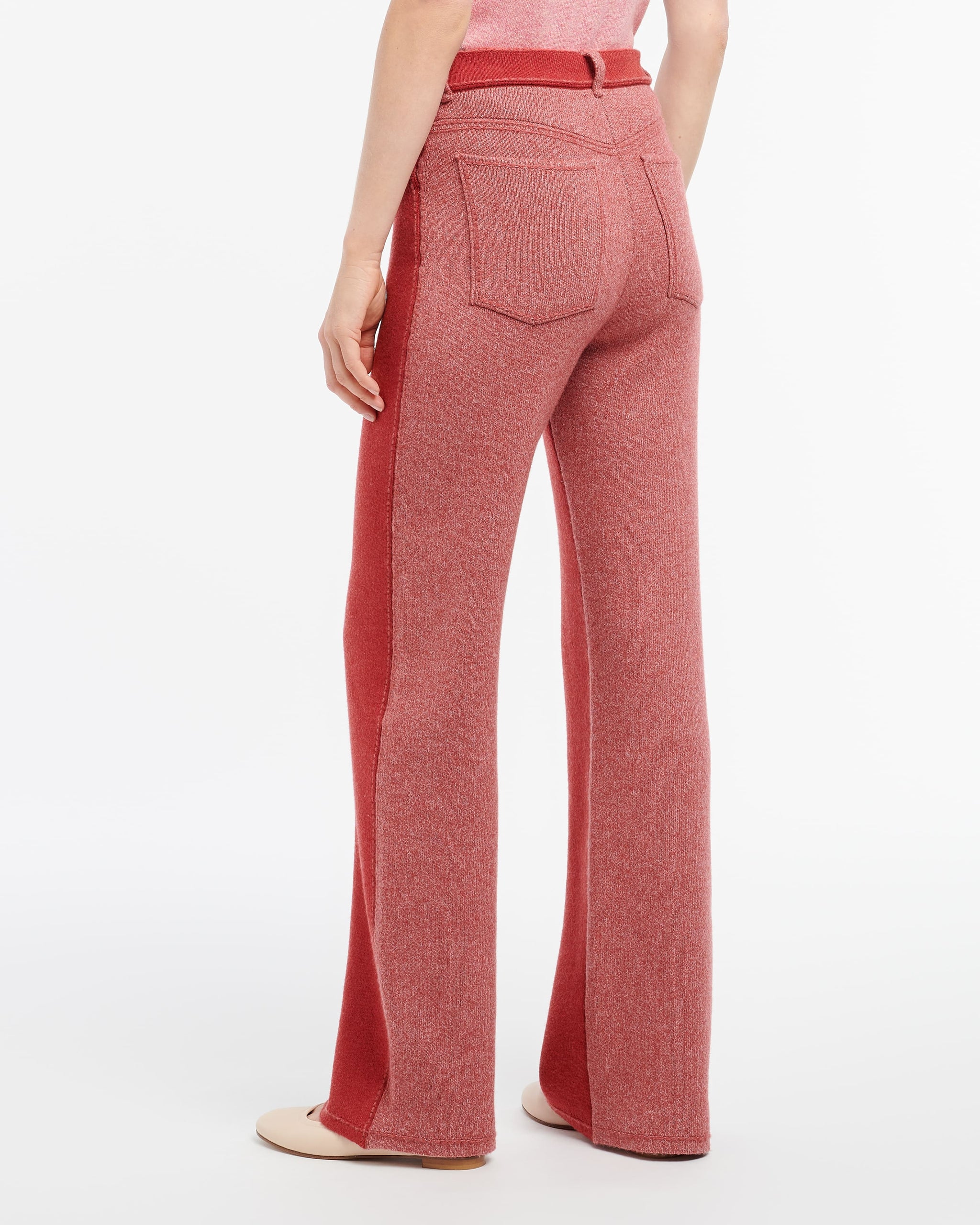 Cashmere and cotton patchwork Denim trousers | Barrie - Barrie