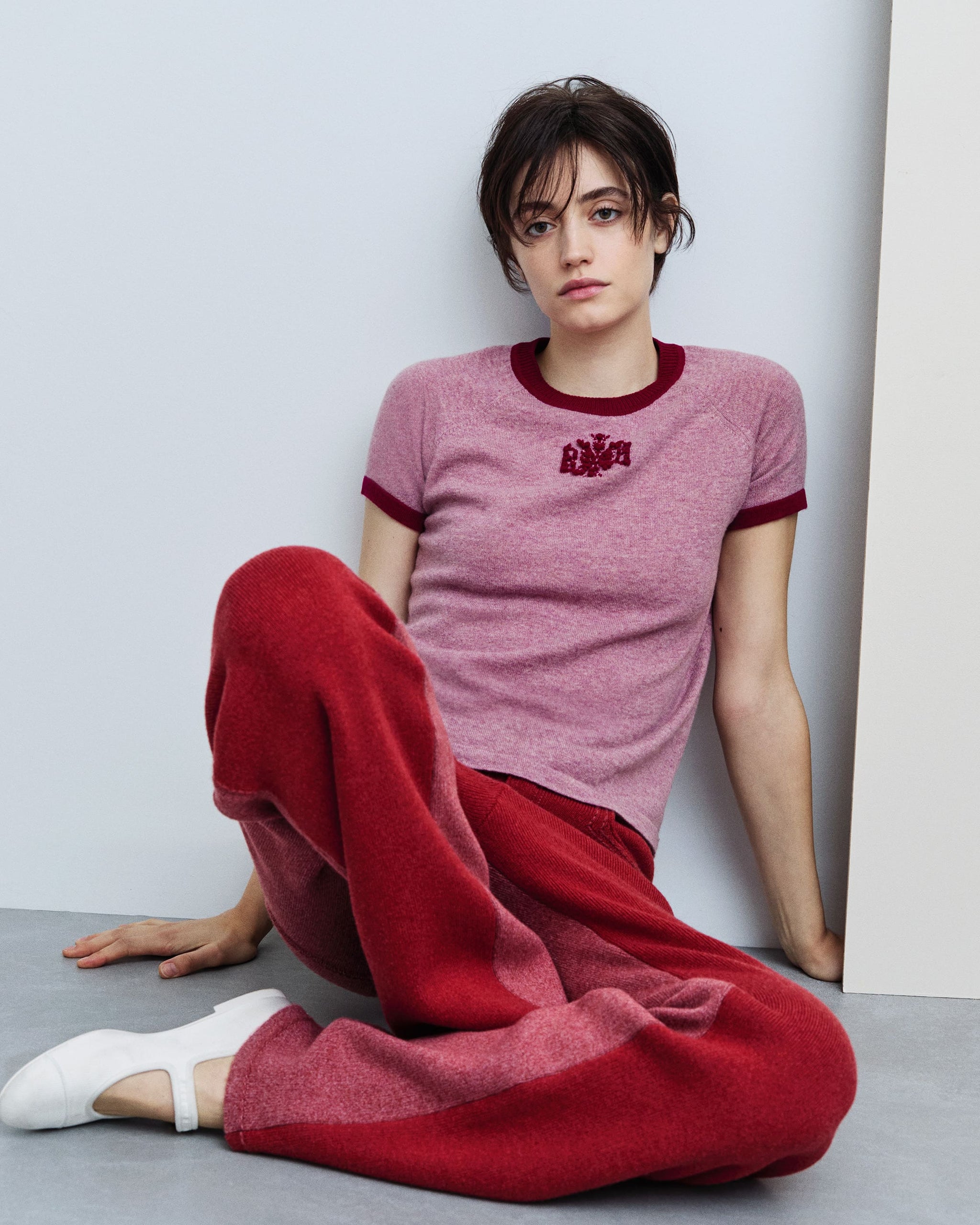 Cashmere and cotton patchwork Denim trousers | Barrie - Barrie