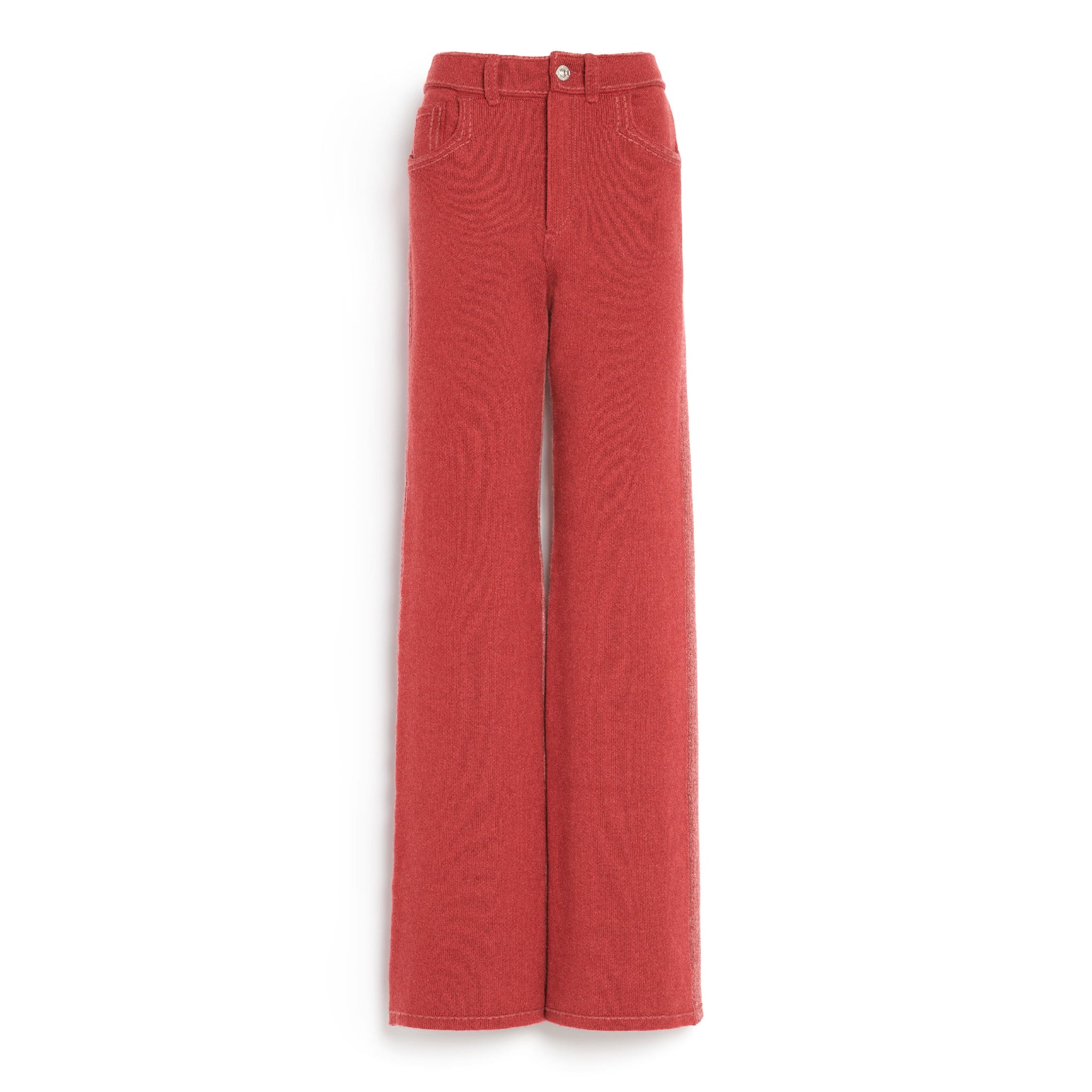 Pantalon Denim patchwork en cachemire et coton | Barrie - Barrie