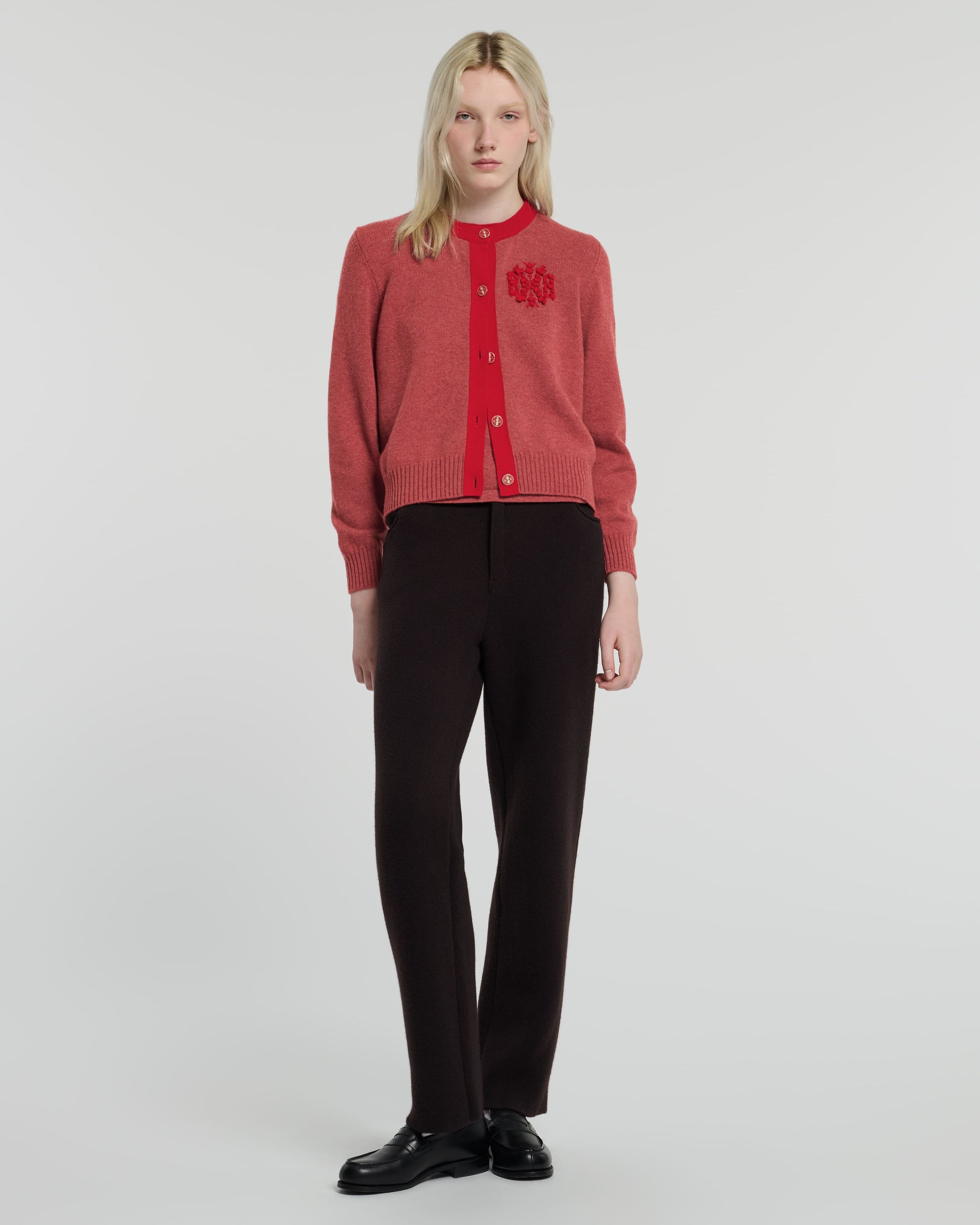 B 로고 시네 캐시미어 카디건 | Barrie - Barrie