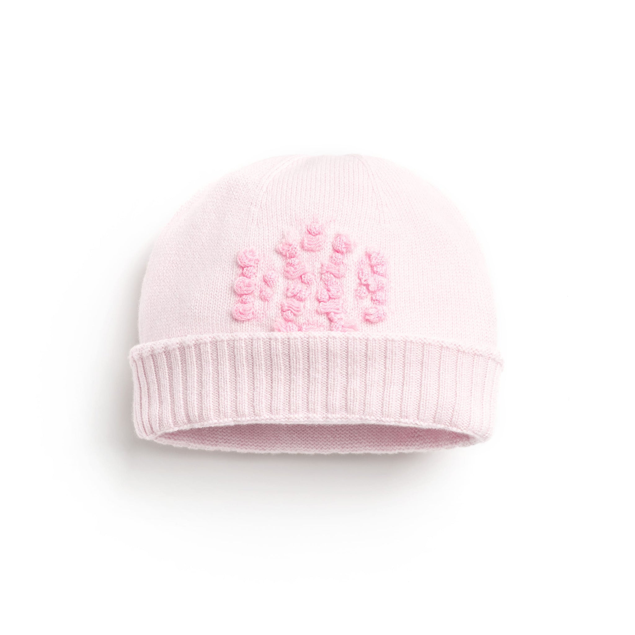 Cashmere beanie hat with B logo  | Barrie - Barrie