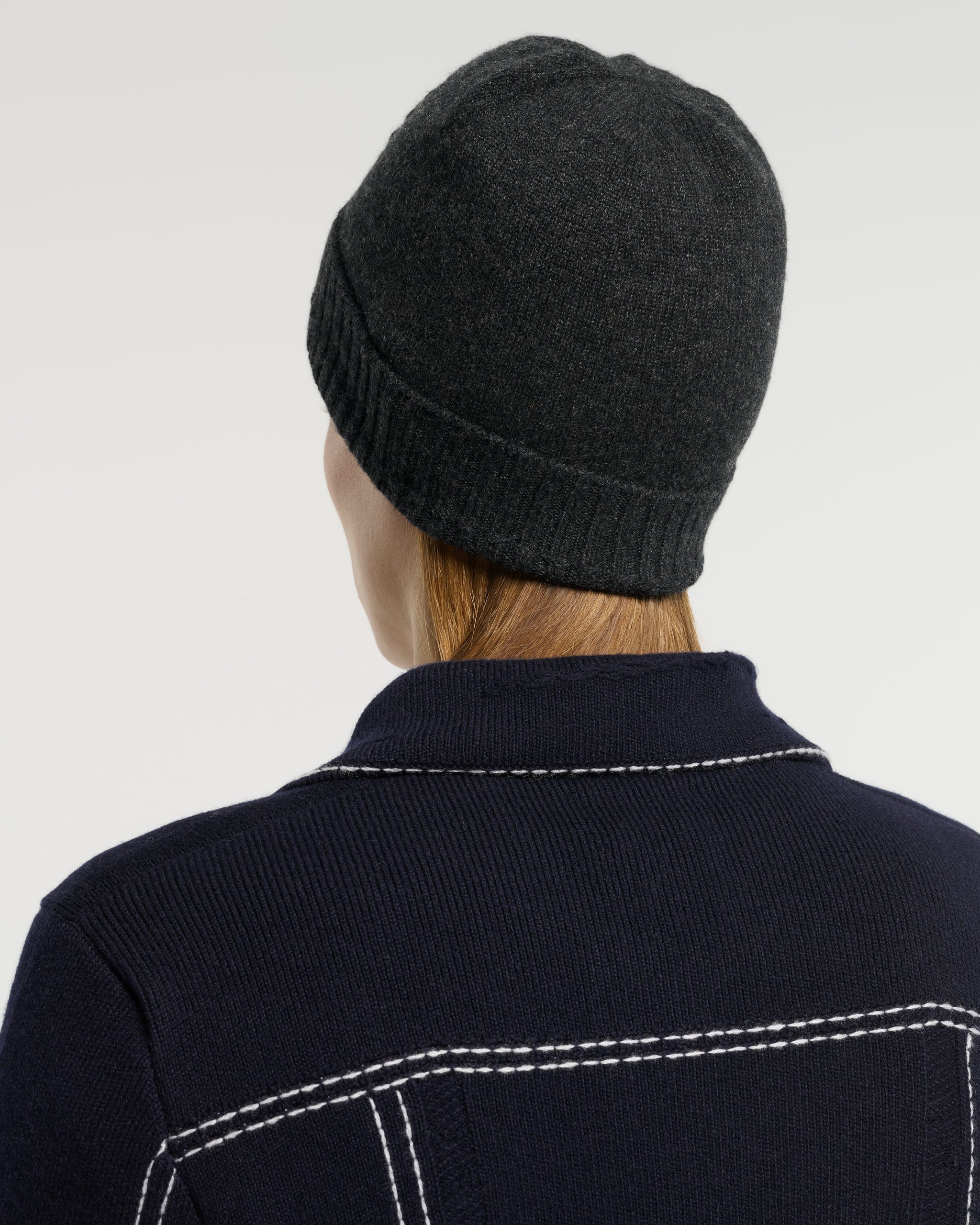 Bonnet en cachemire avec logo B | Barrie - Barrie