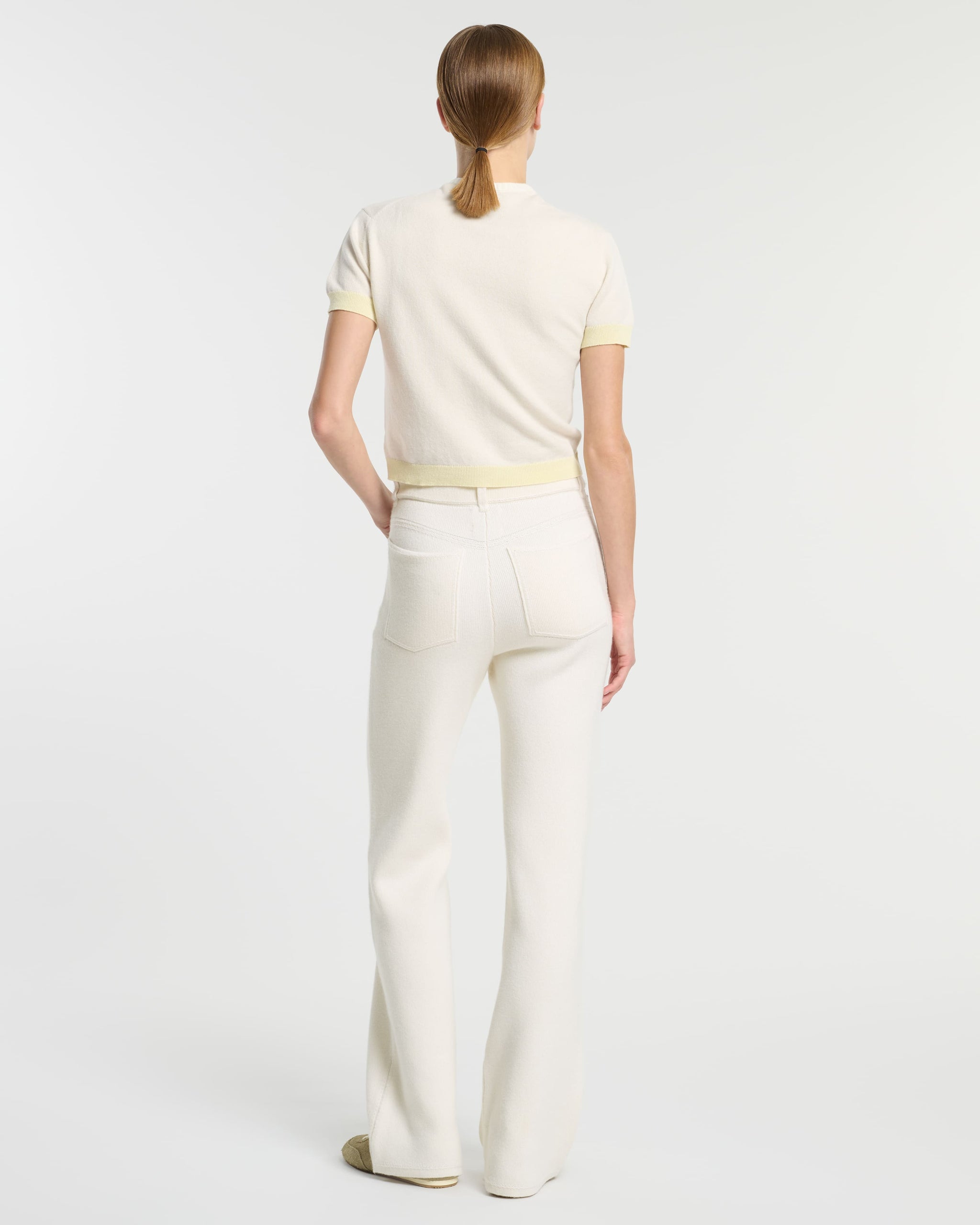 Cashmere top with jewelled details | Barrie - Barrie