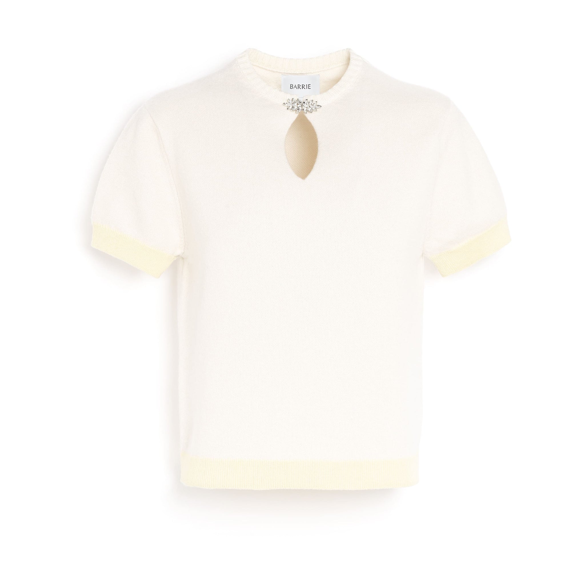 Cashmere top with jewelled details | Barrie - Barrie