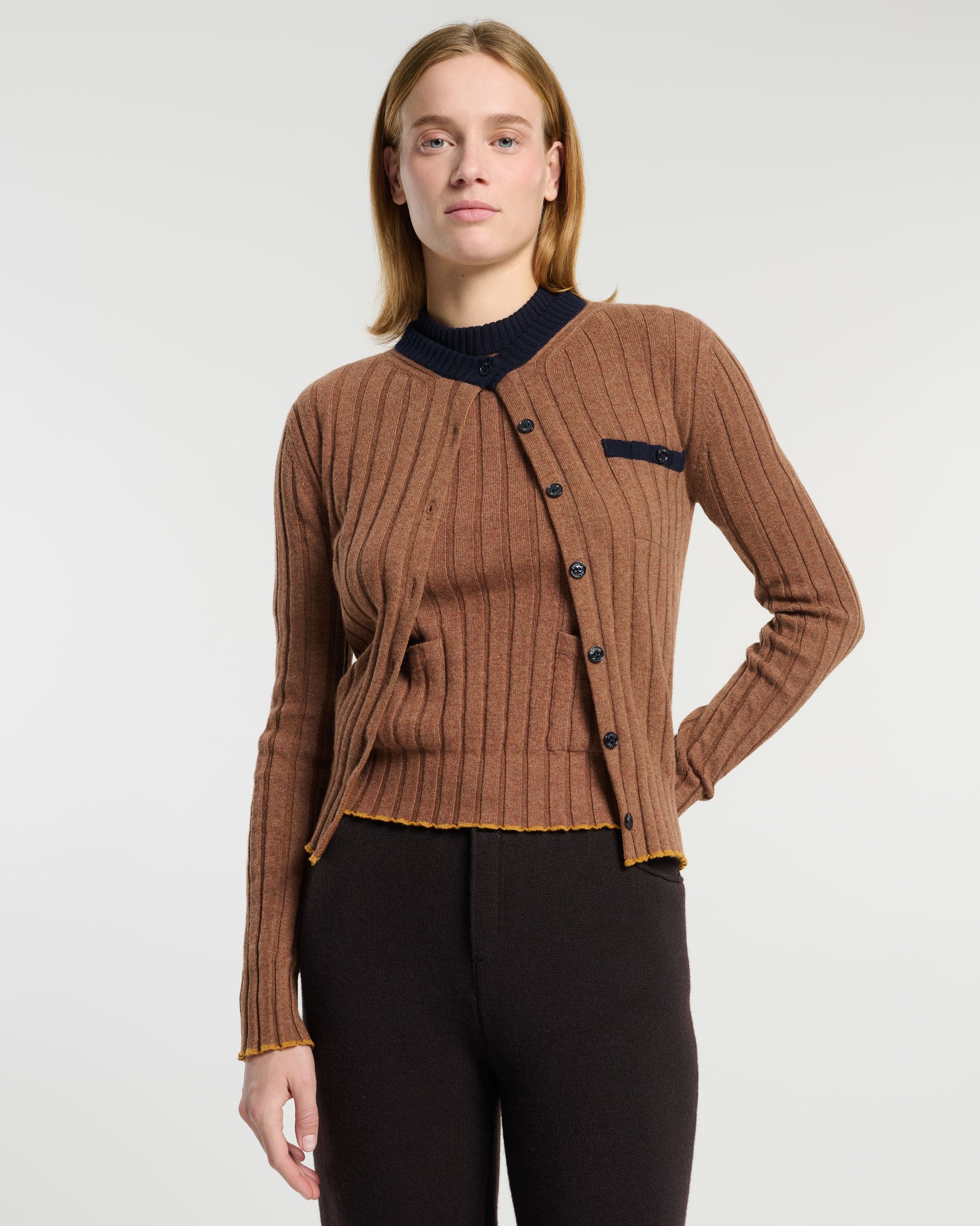 Ribbed cashmere cardigan | Barrie - Barrie