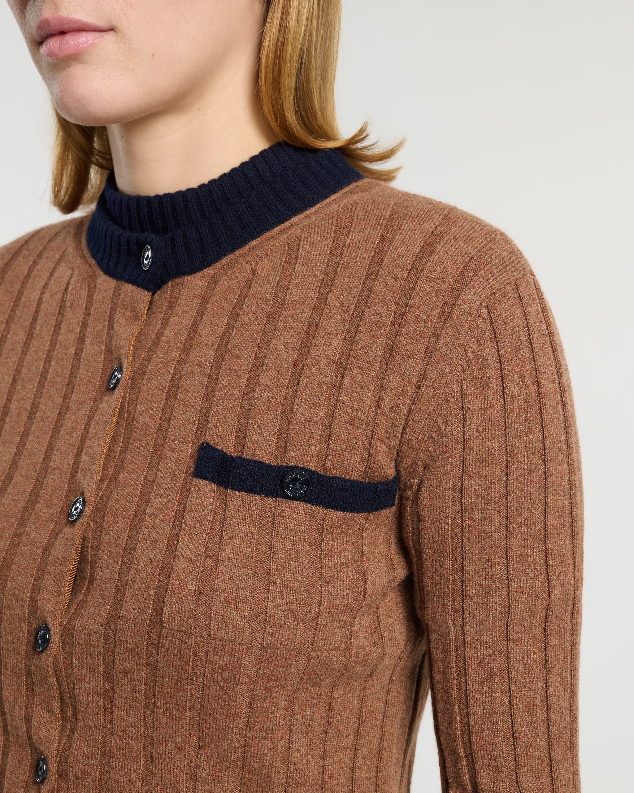 Ribbed cashmere cardigan | Barrie - Barrie