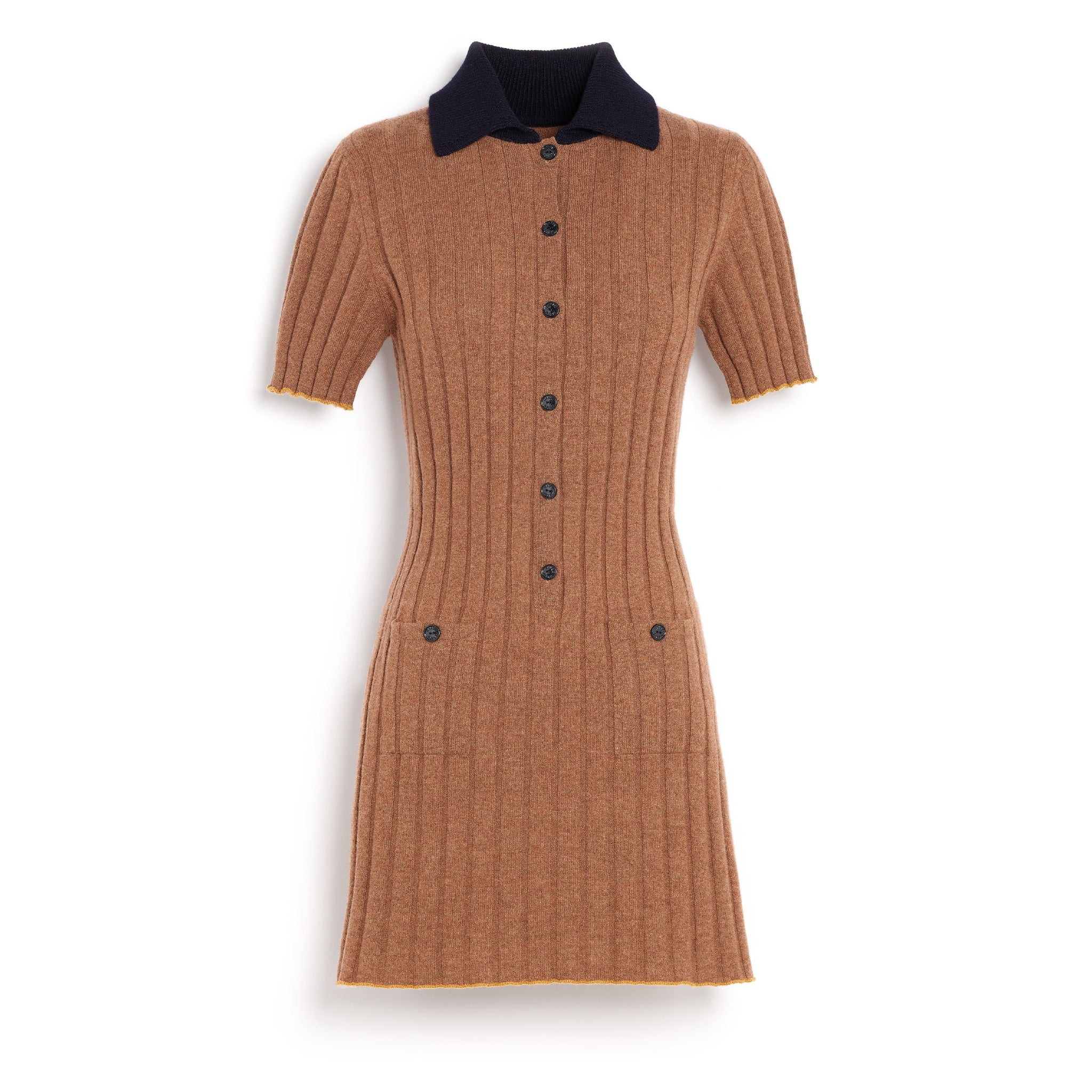 Ribbed cashmere short dress - Barrie