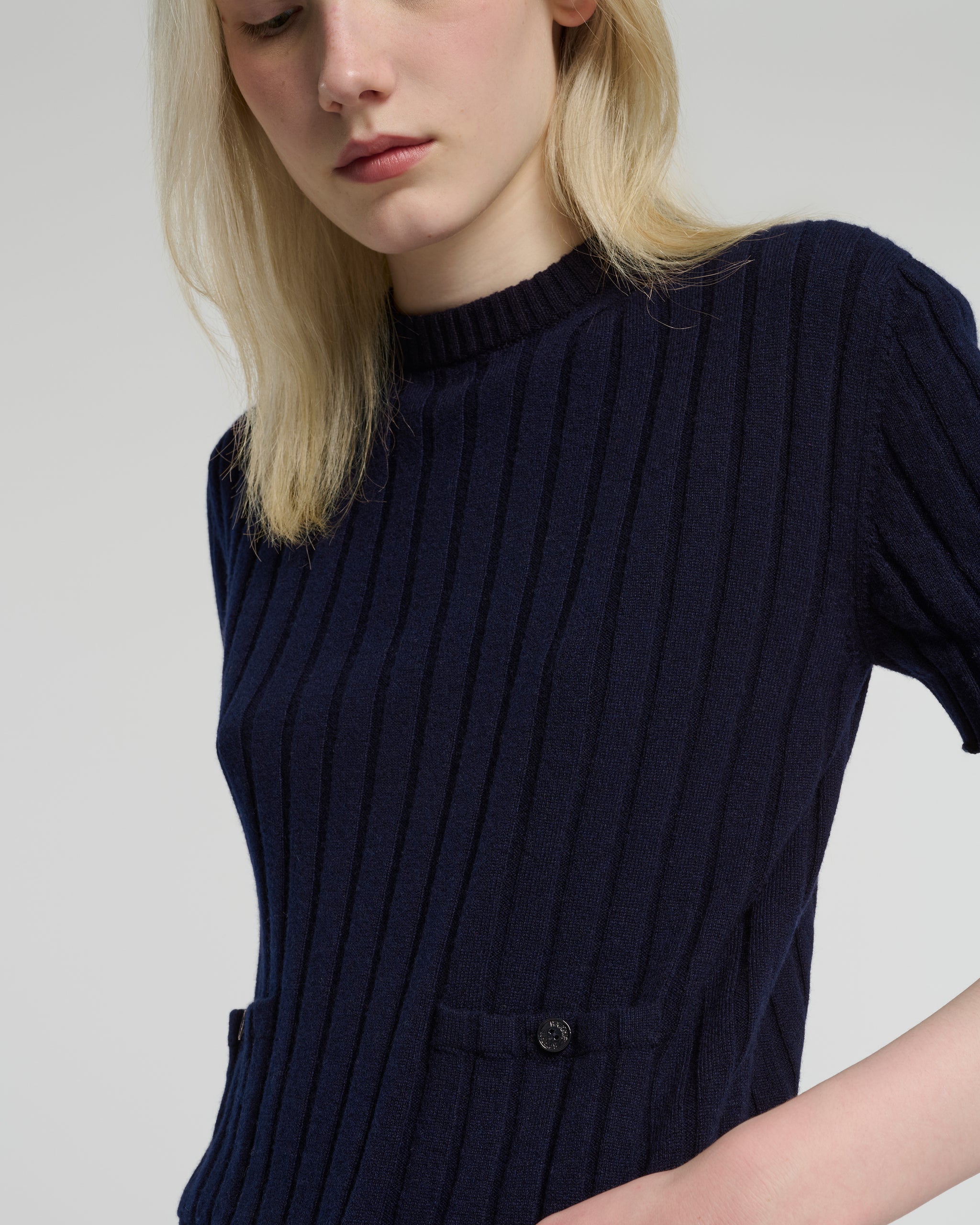 Ribbed cashmere top | Barrie - Barrie