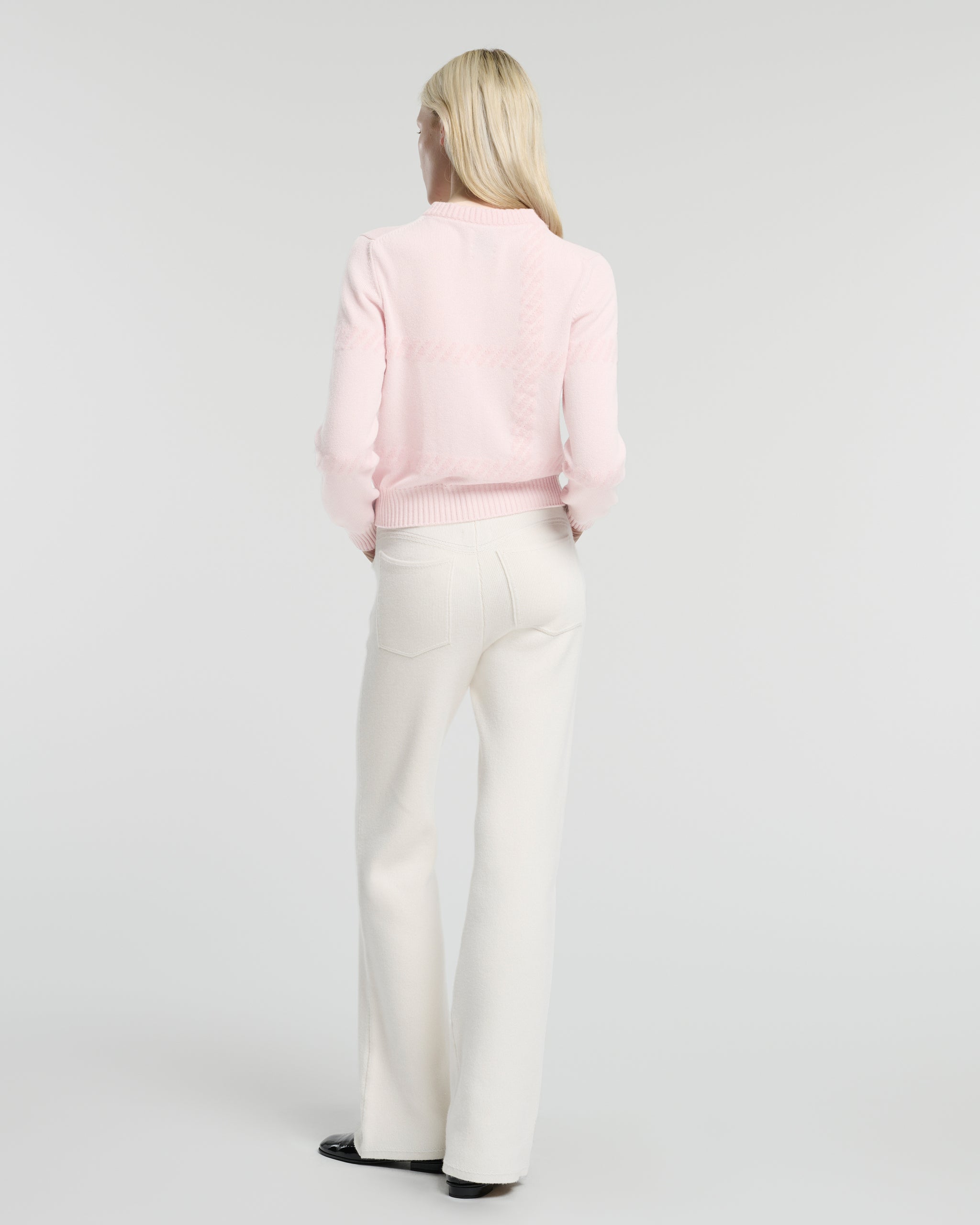 타탄 패턴 캐시미어 니트웨어 | Barrie - Barrie