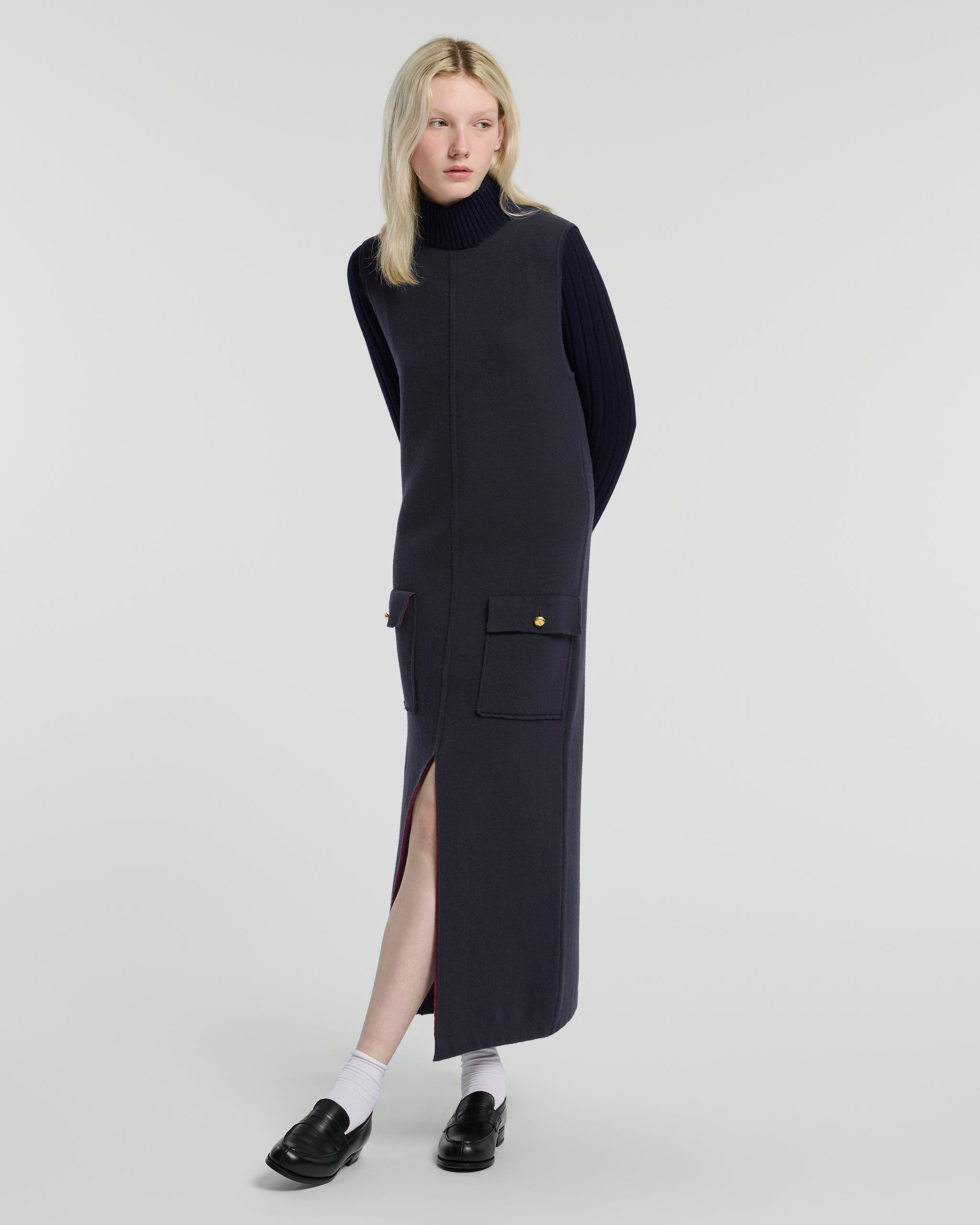 Long cashmere dress | Barrie - Barrie