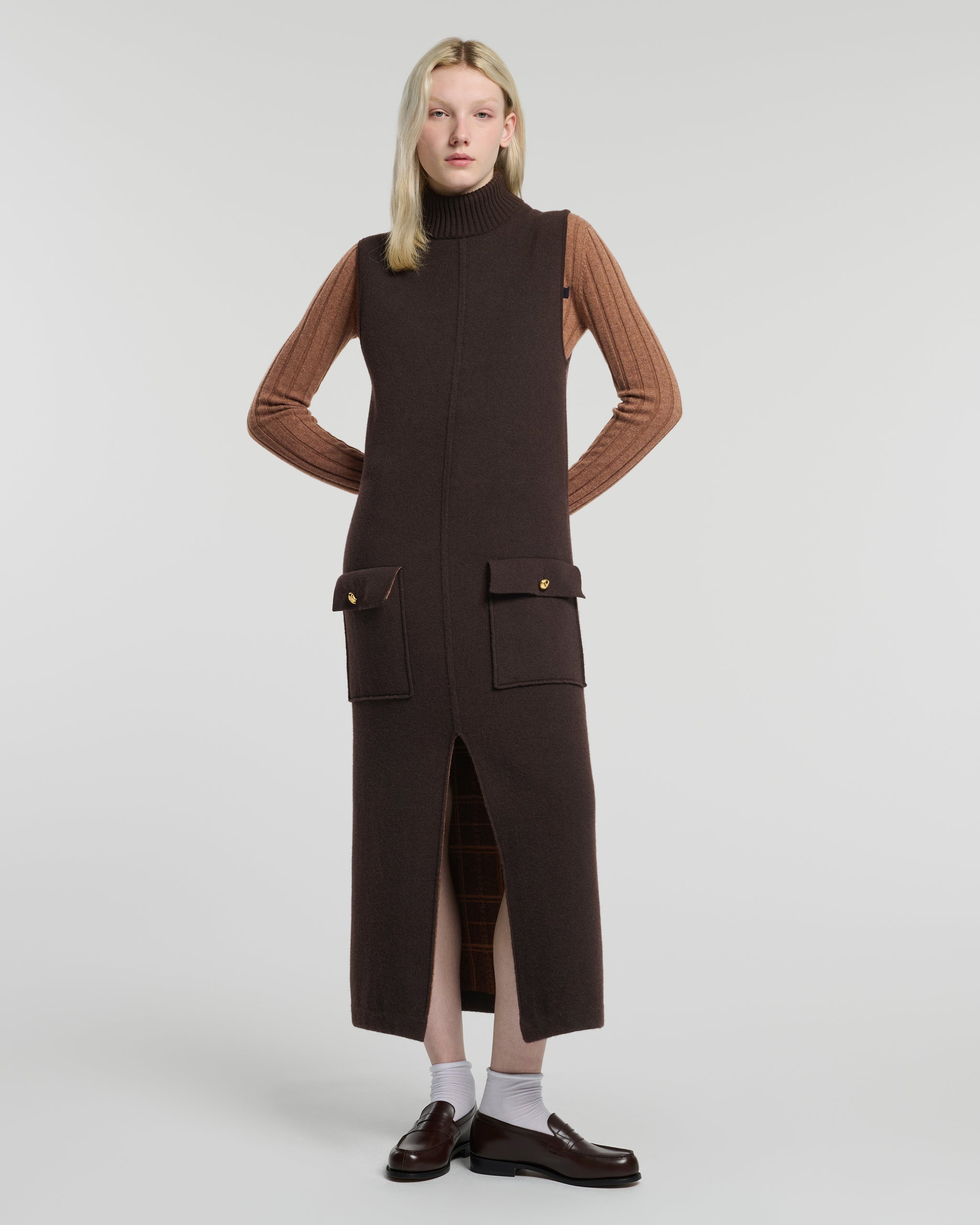 Long cashmere dress | Barrie - Barrie