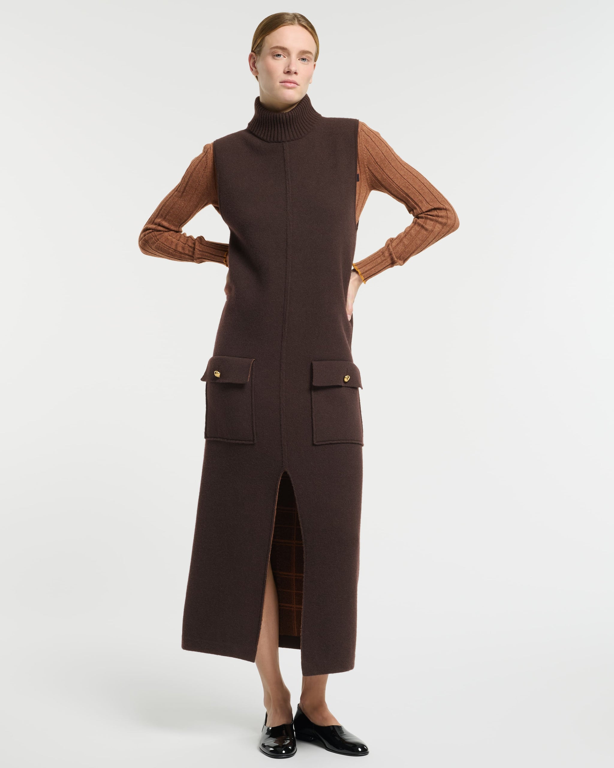 Long cashmere dress | Barrie - Barrie