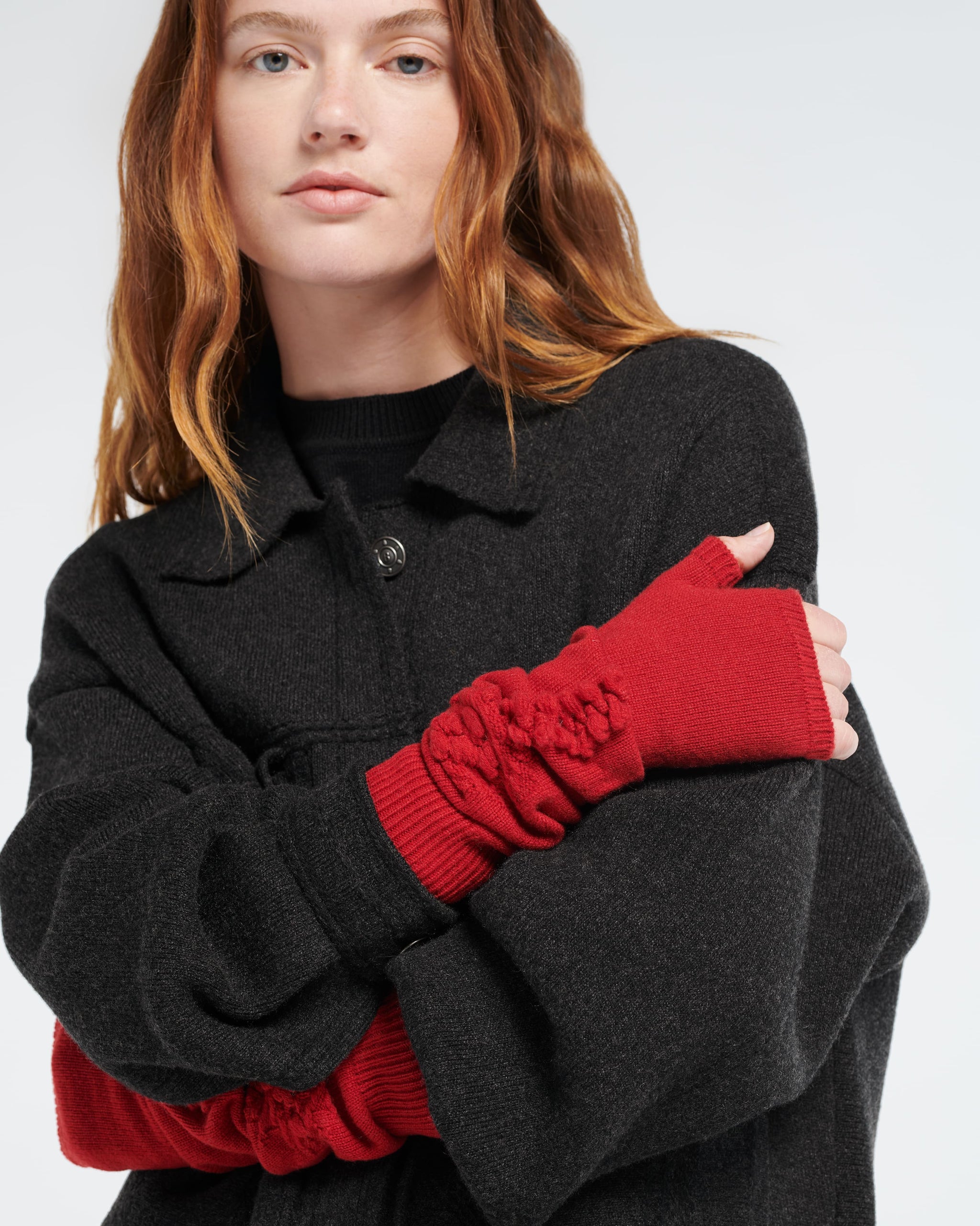 Cashmere fingerless gloves | Barrie - Barrie