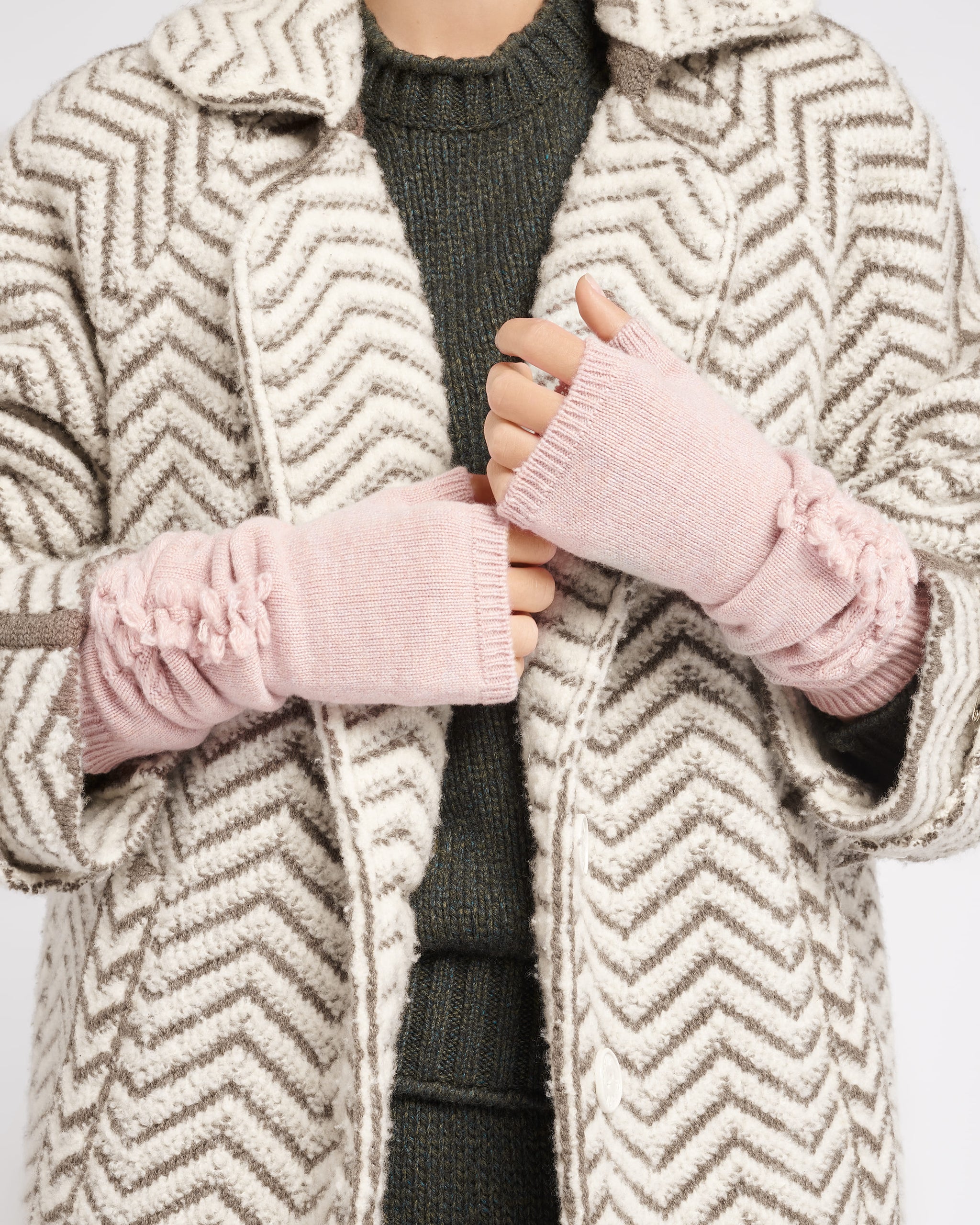Cashmere fingerless gloves | Barrie - Barrie