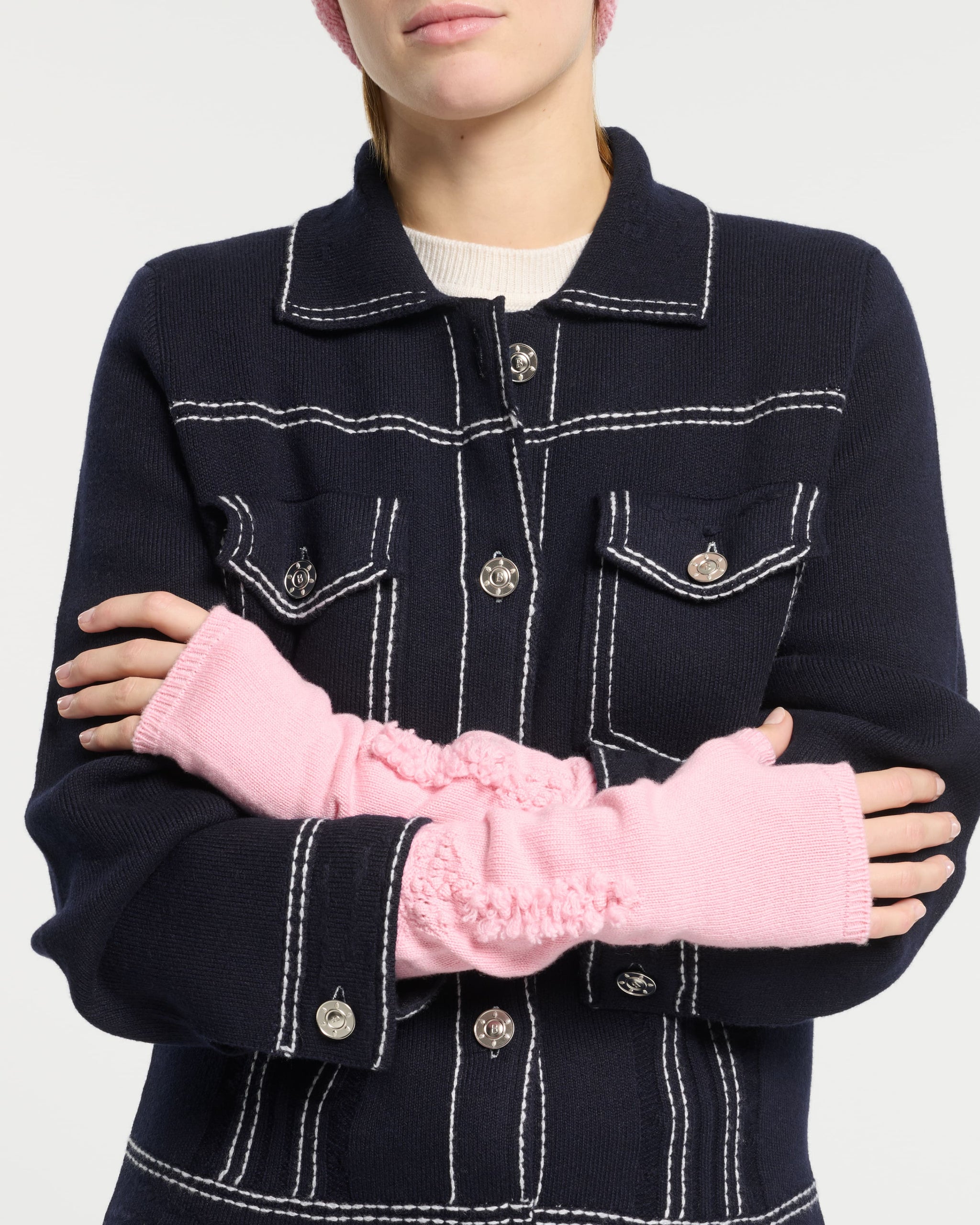 Cashmere fingerless gloves | Barrie - Barrie