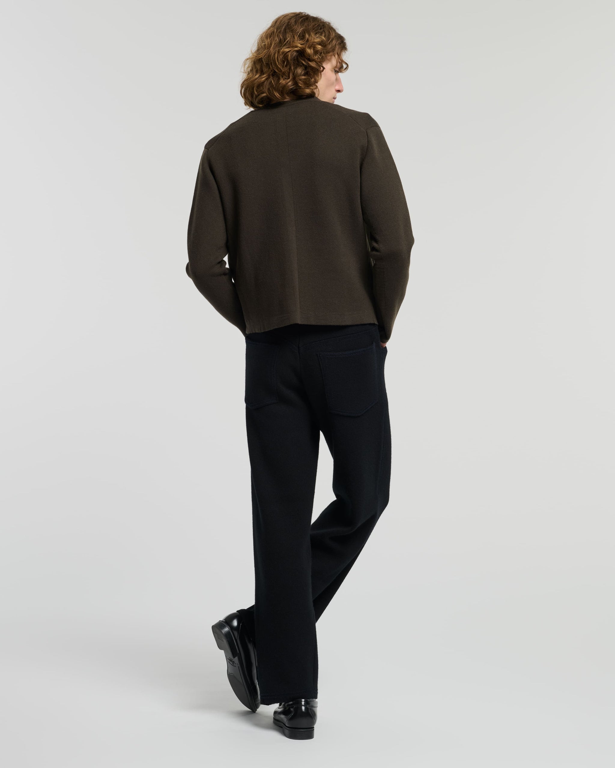 V-neck cardigan in cashmere and wool | Barrie - Barrie