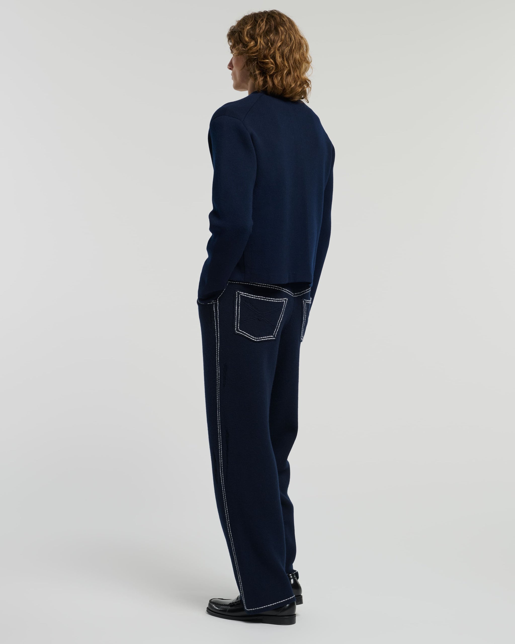 캐시미어 & 울 V 넥 카디건 | Barrie - Barrie