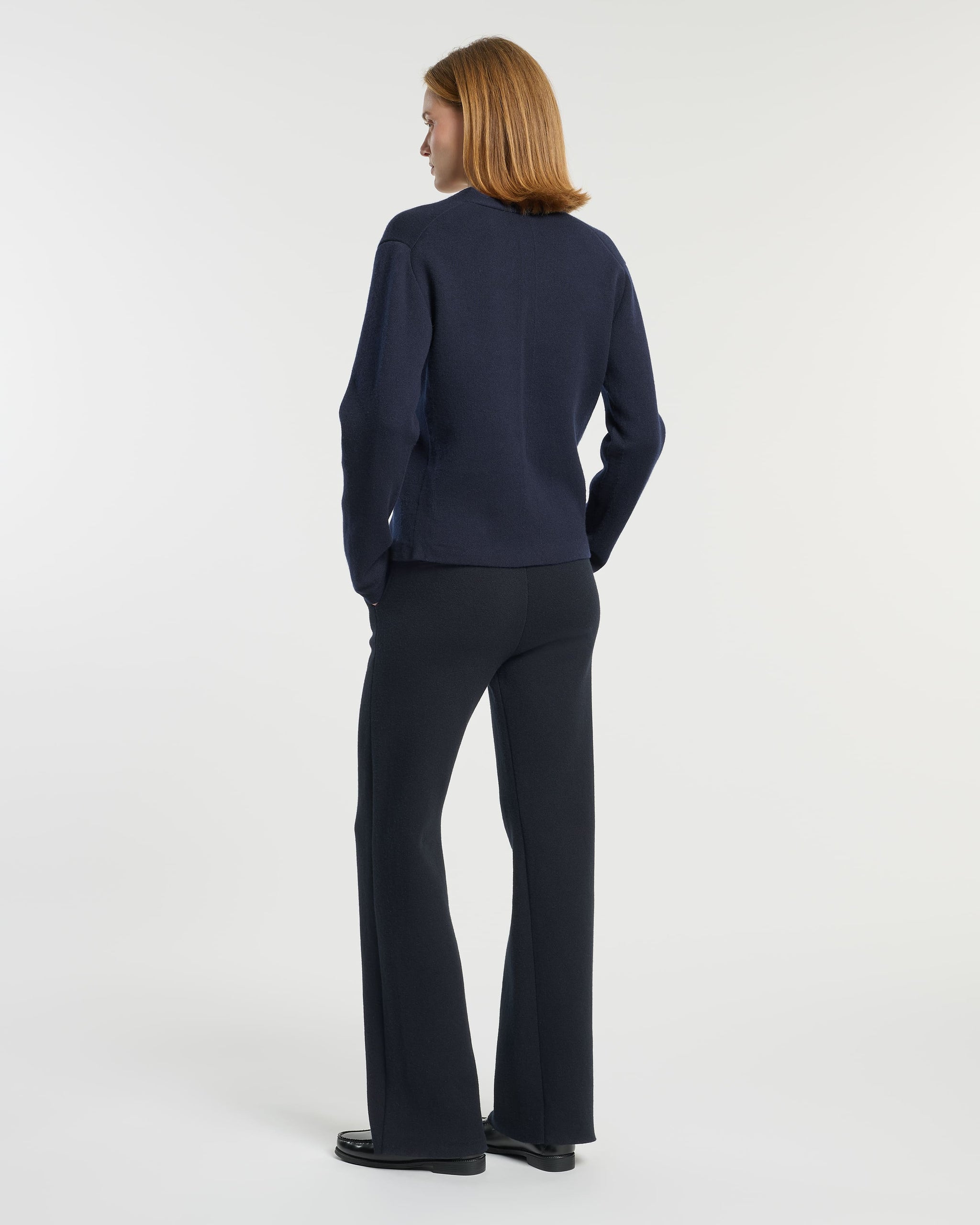 V-neck cardigan in cashmere and wool | Barrie - Barrie