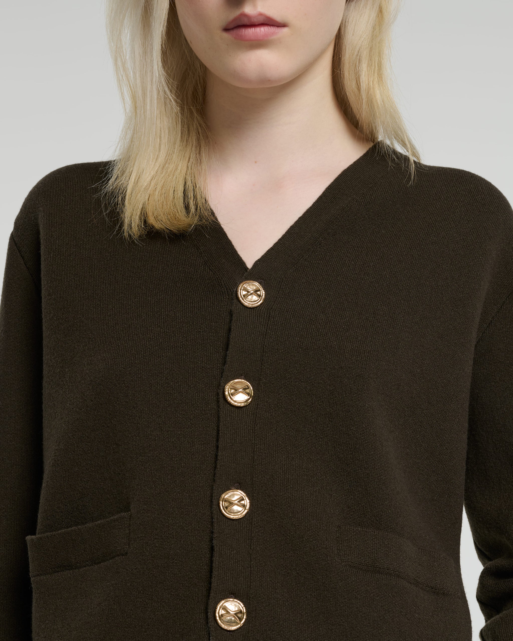 Cardigan col V en cachemire et laine | Barrie - Barrie